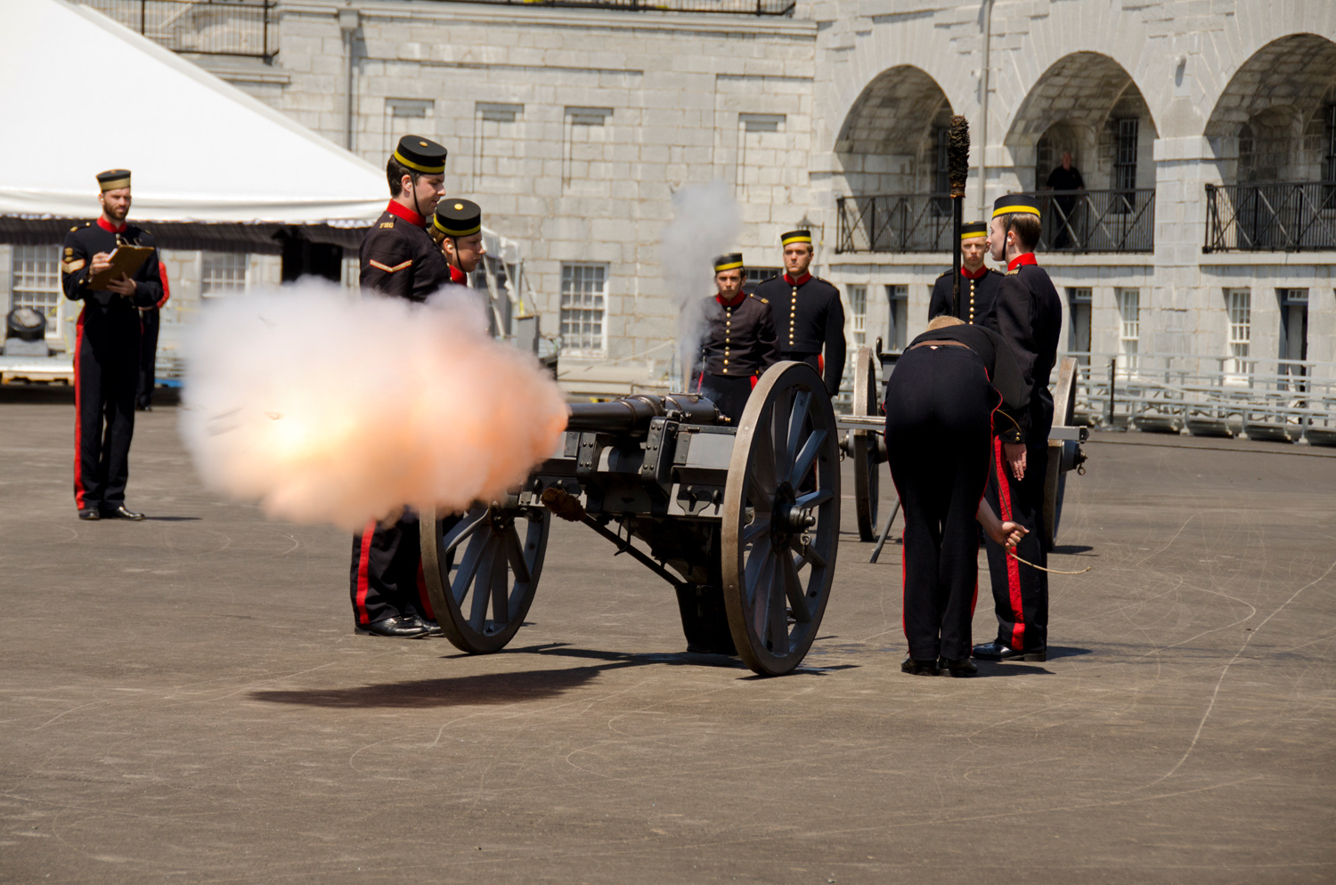 Canada, Ontario, Kingston, Fort Henry - Military cannon race