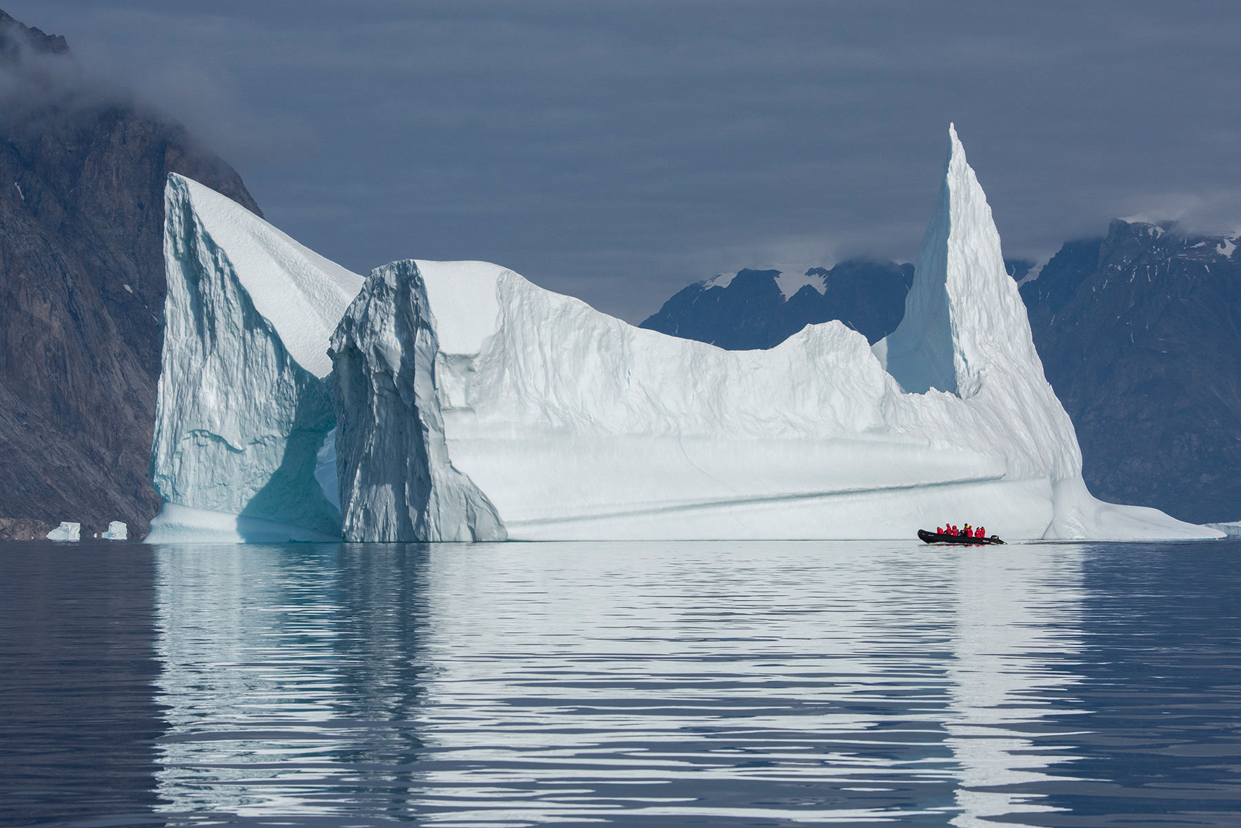 Greenland, Scoresbysund, Bear Island. GIANT iceberg