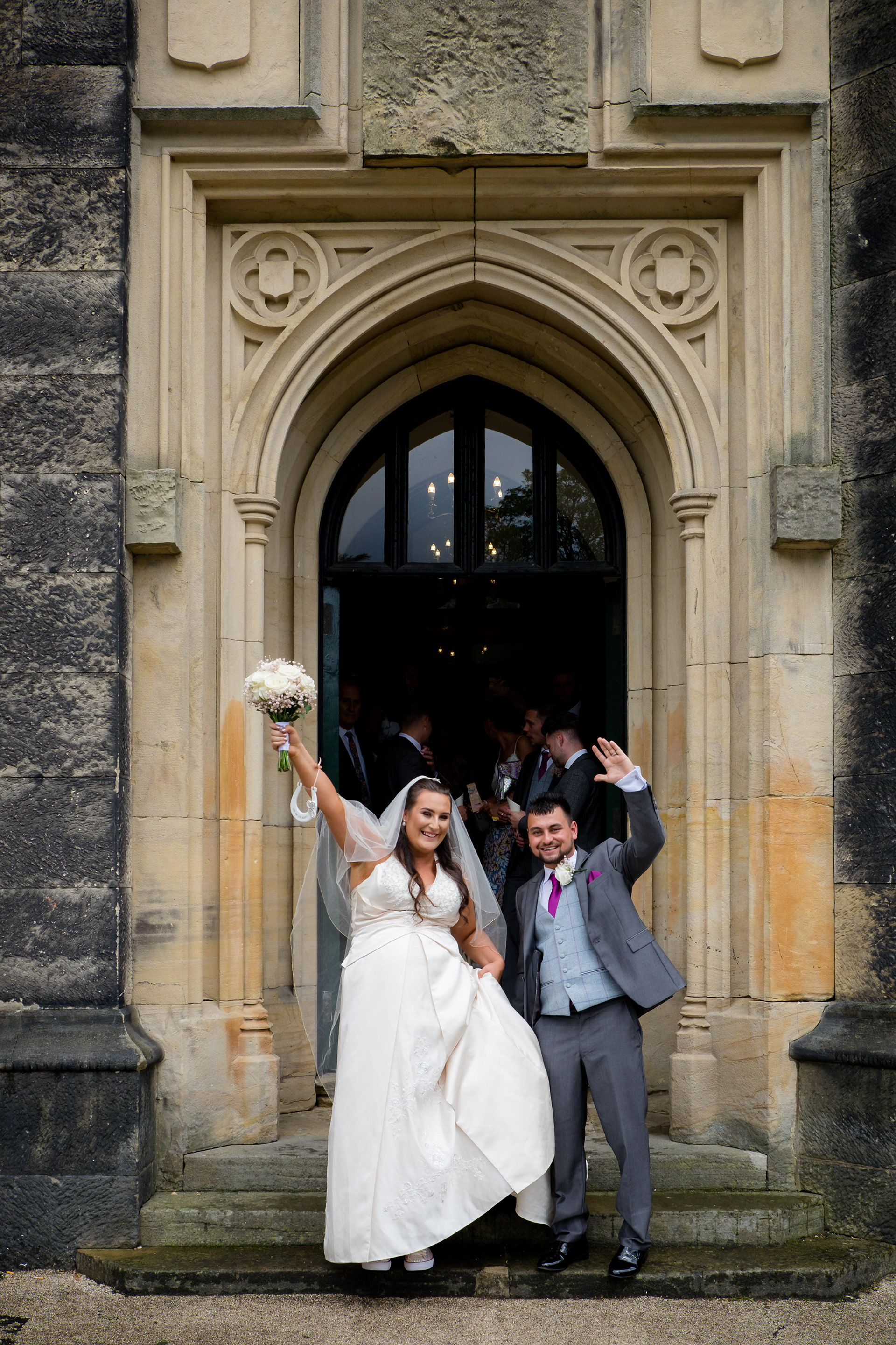 Just married at Dudley Priory