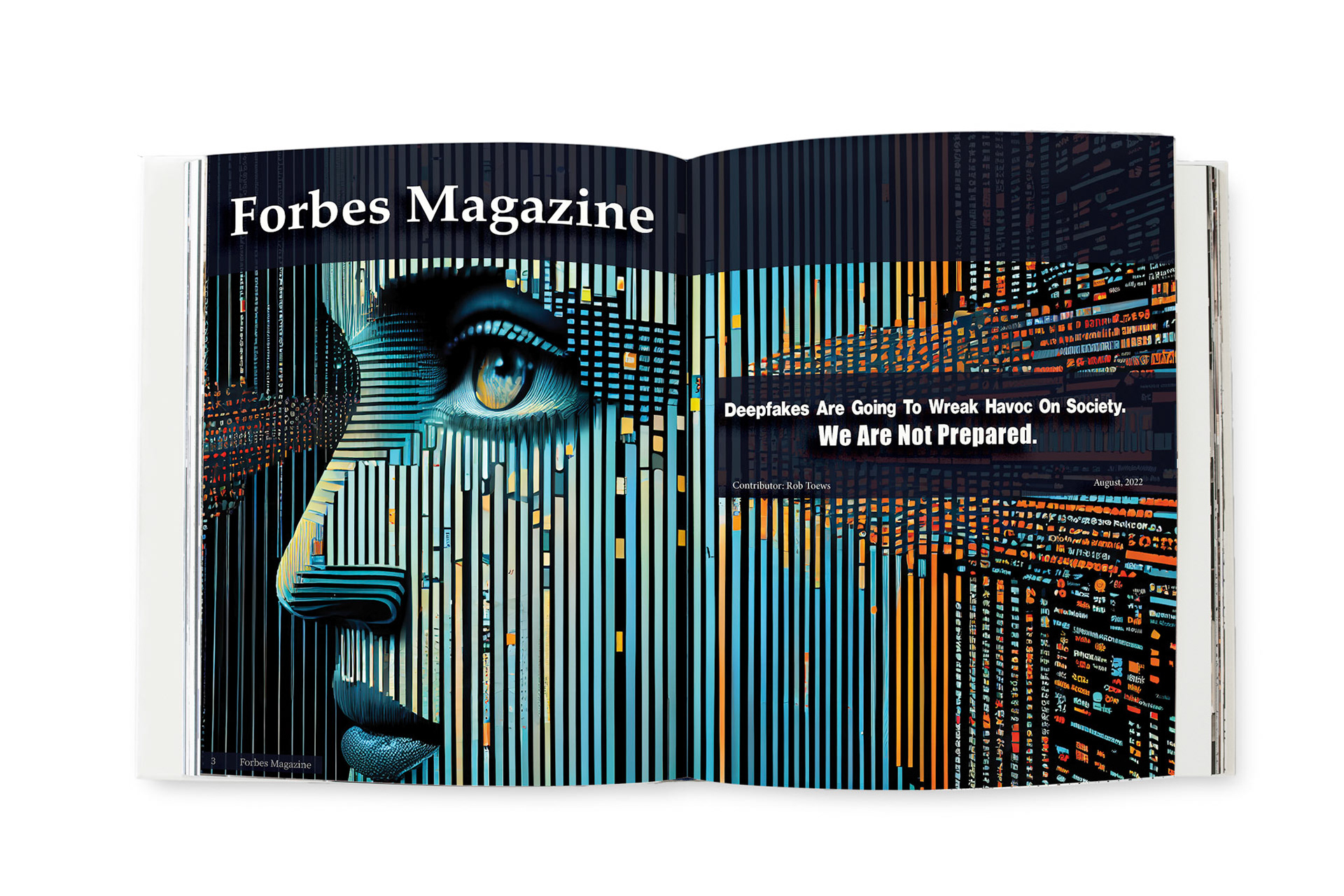 Forbes Magazine Spread 1, InDesign, 2023