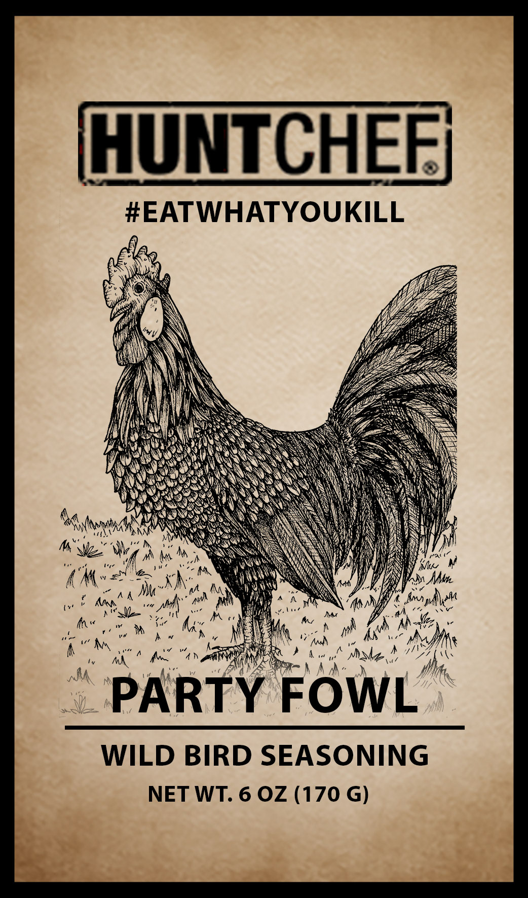 Hunt Chef- Party Fowl Lable