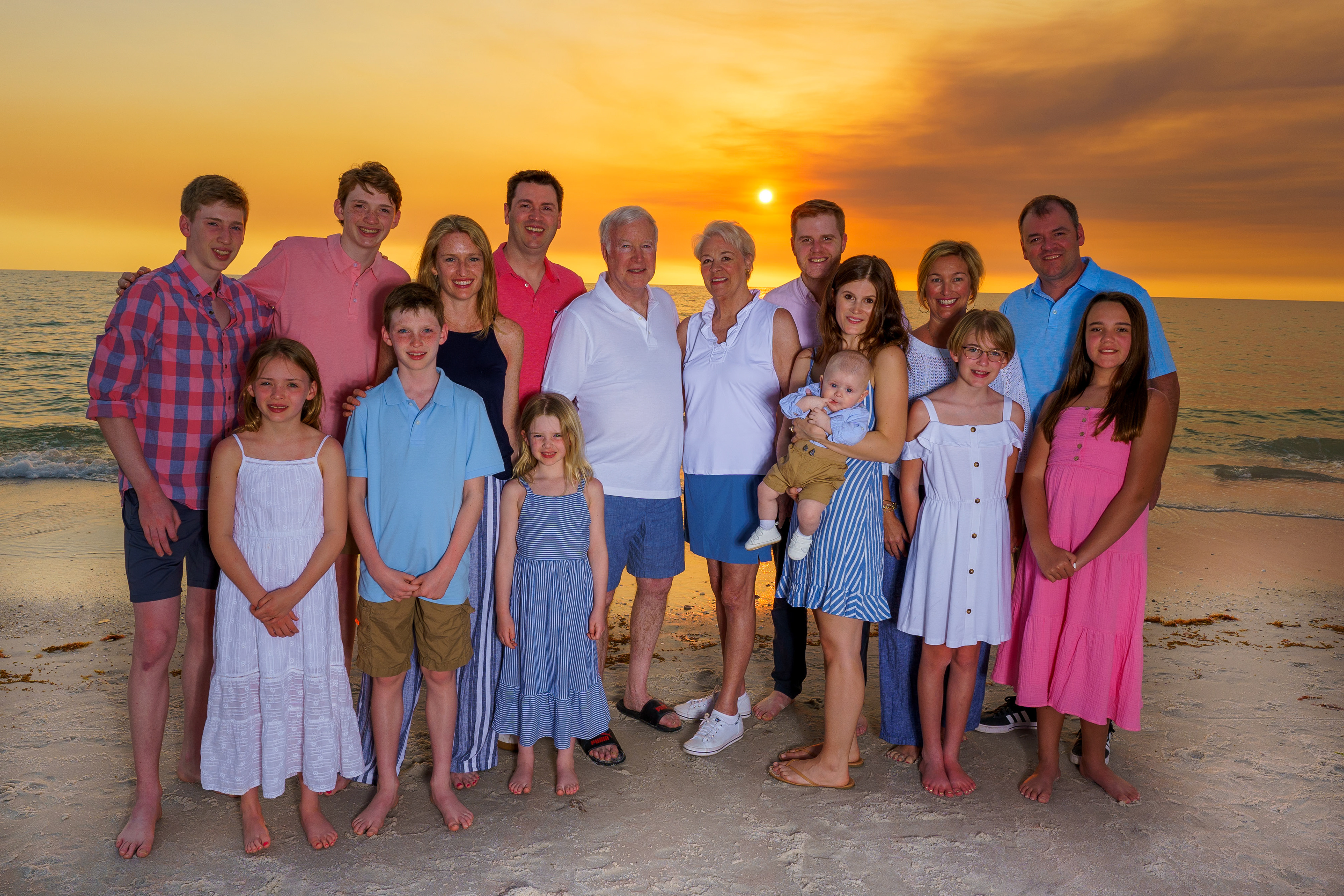Large Family Beach Photoshoot