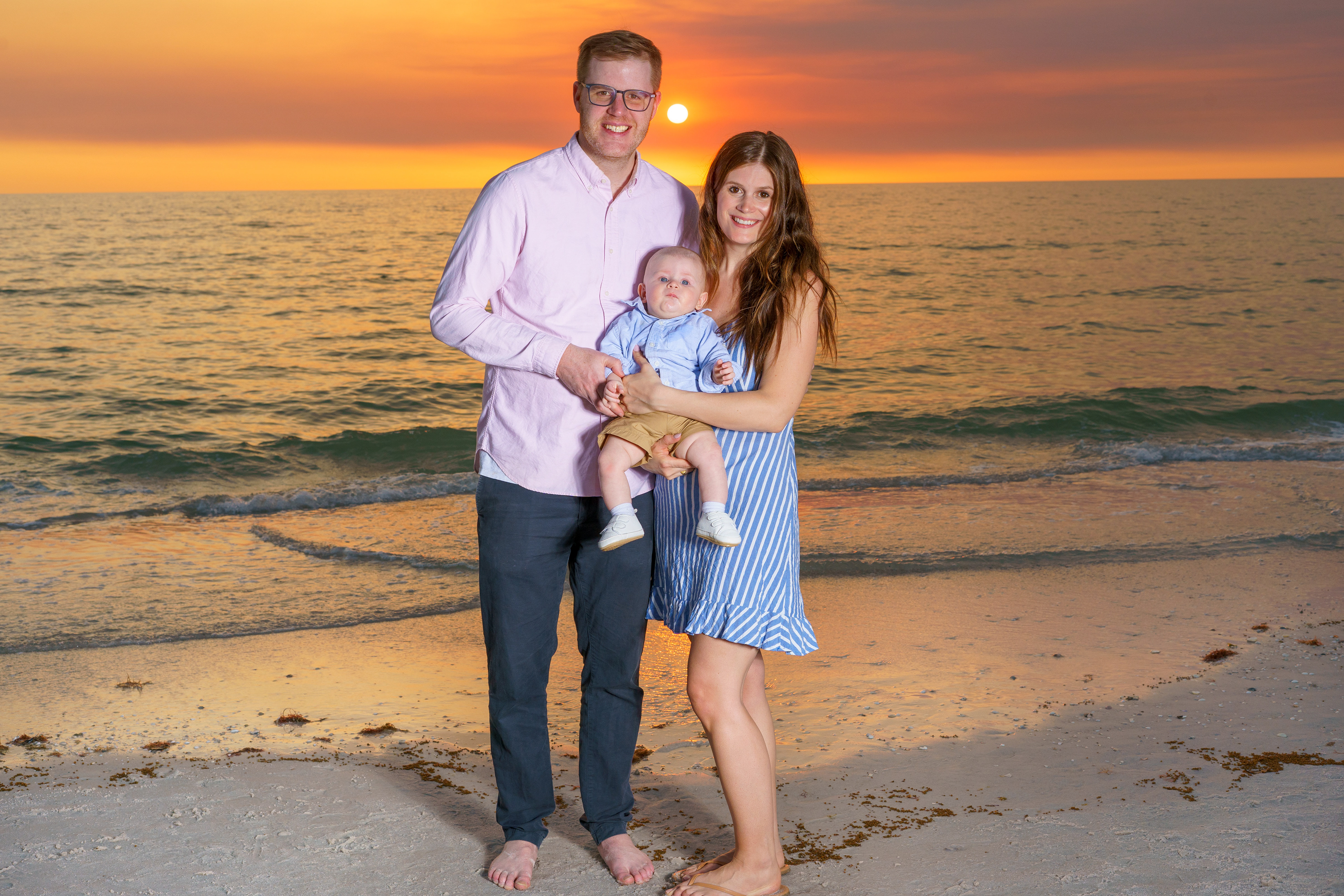 Young Family Beach Portrait