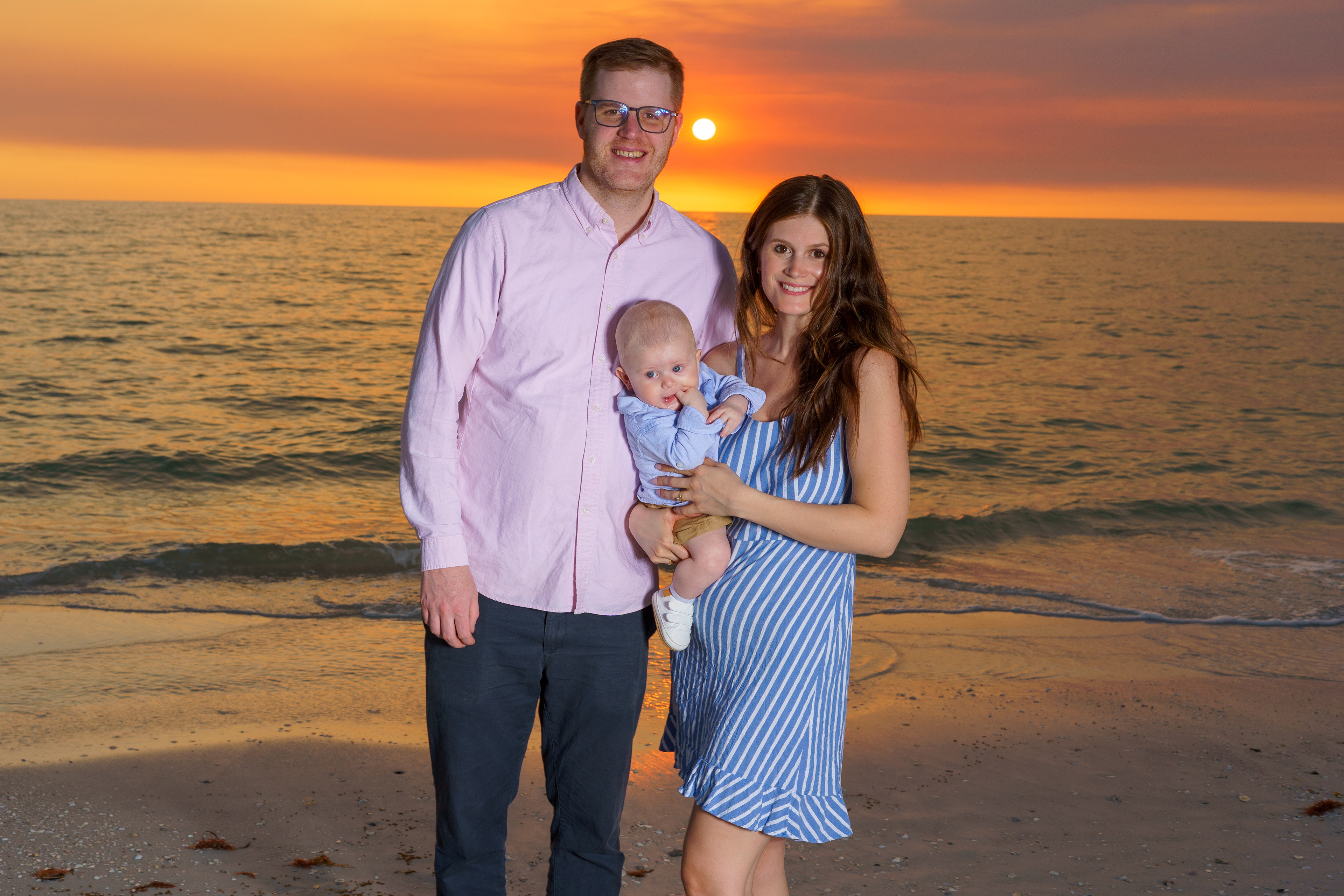 Family on the Beach Photoshoot