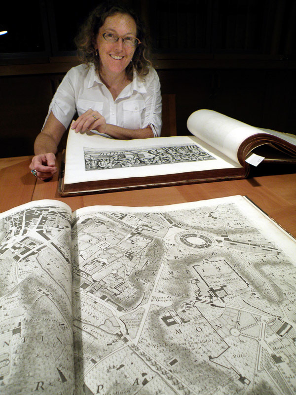 Studying the Nolli map at the American Academy of Rome
