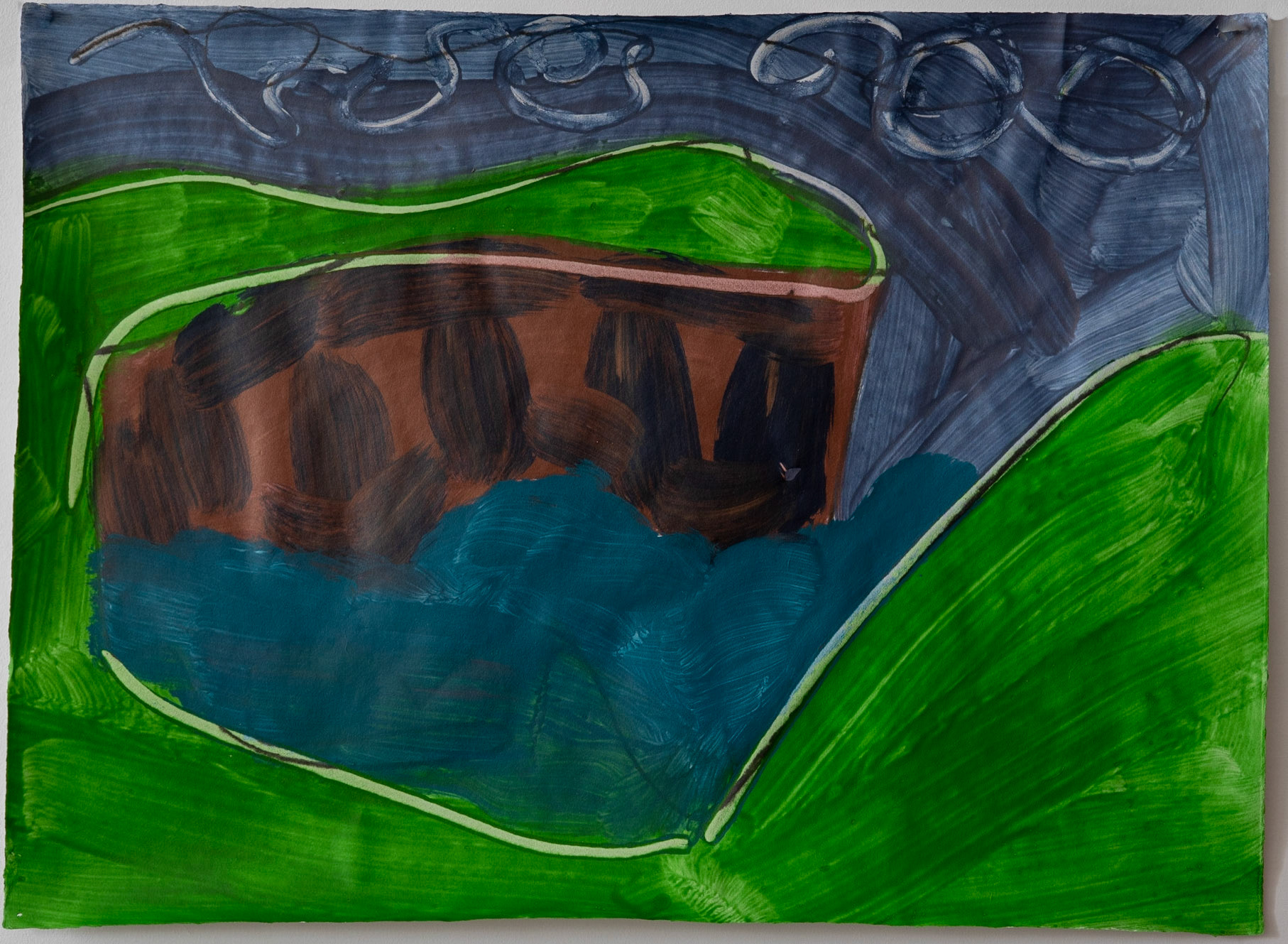 Alice Austin - painting done while at the Ballinglen Foundation in Ballycastle, Co.. Mayo, Ireland, October, 2021.