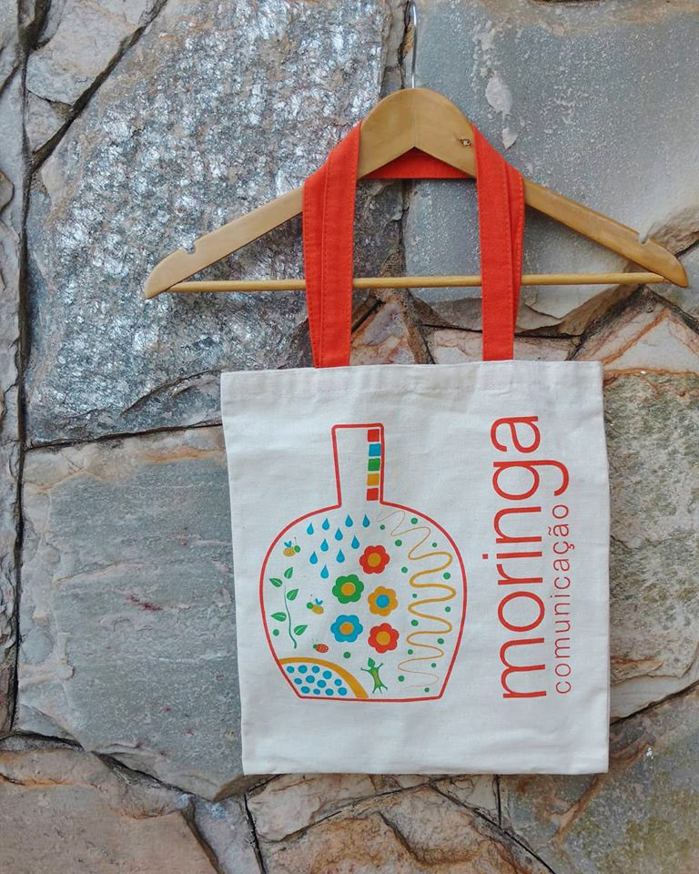 Ecobag de algodão reciclado