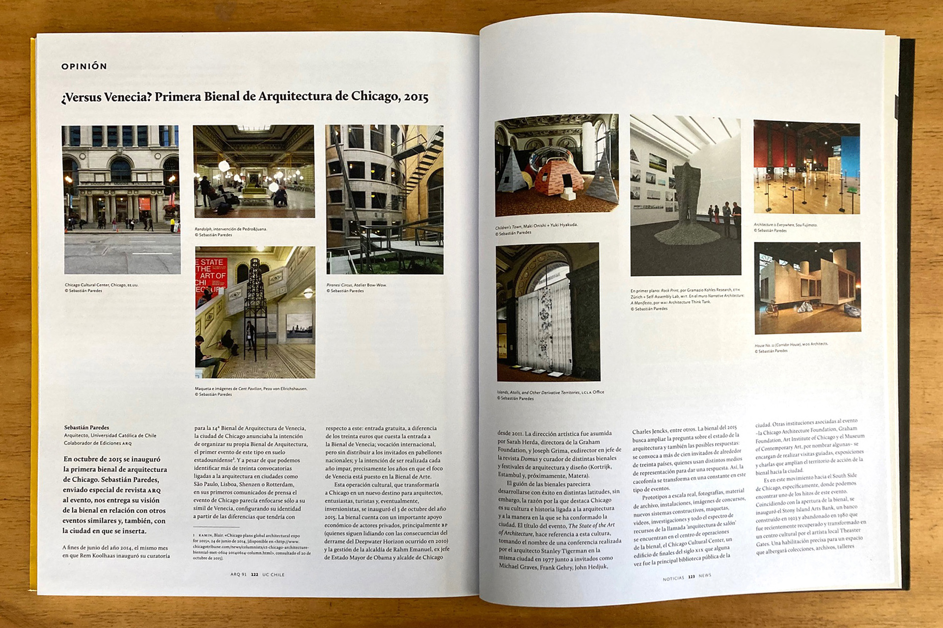 2015 | ARQ 91 | ¿Versus Venecia? Primera Bienal de Arquitectura de Chicago, 2015