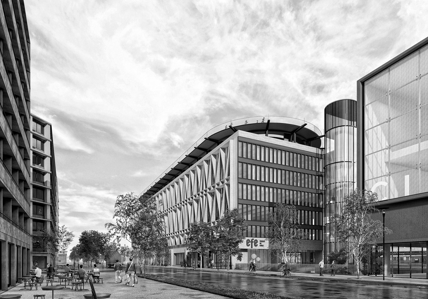 2023 | Concurso Edificio EFE | Arq: A. Moletto, R. Duque, S. Paredes, E. Fuentes