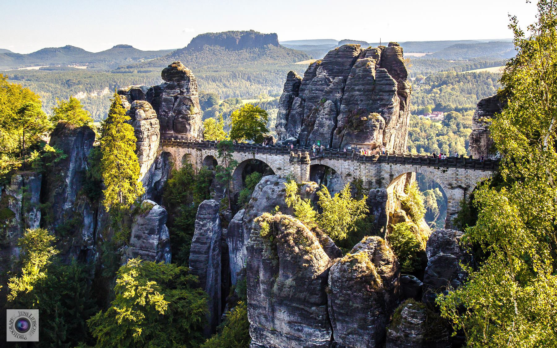 Bastei Brücke in der Sächsischen Schweiz (Deutschland)