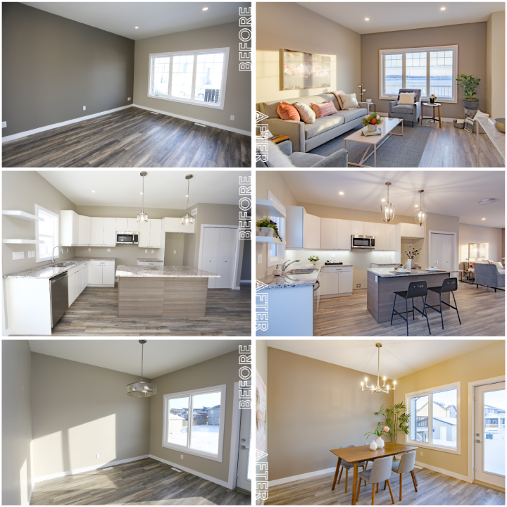 Before/After Staging Graphic