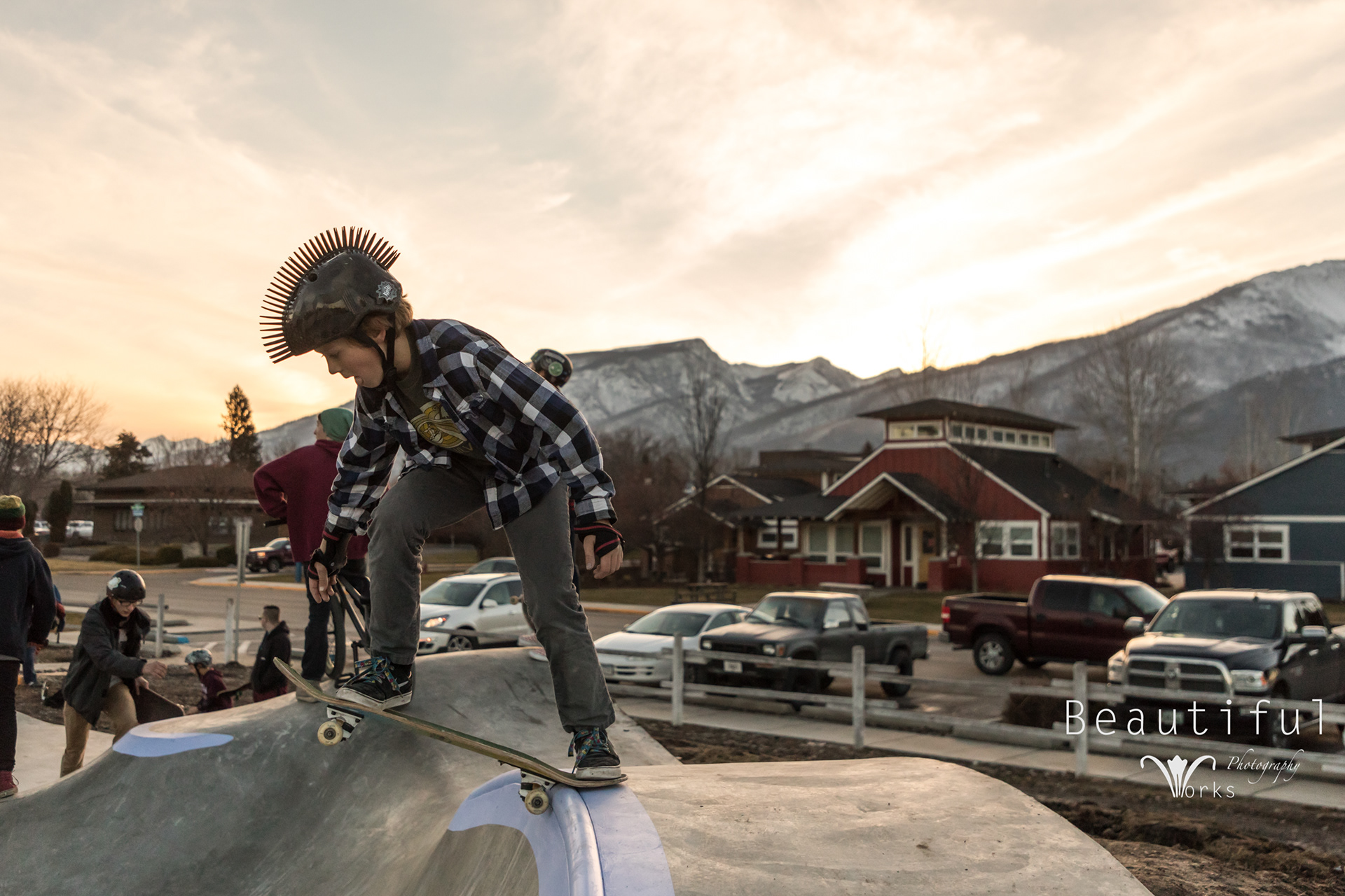  Hamilton, MT. Local youngster gets down in the pipe- 2017