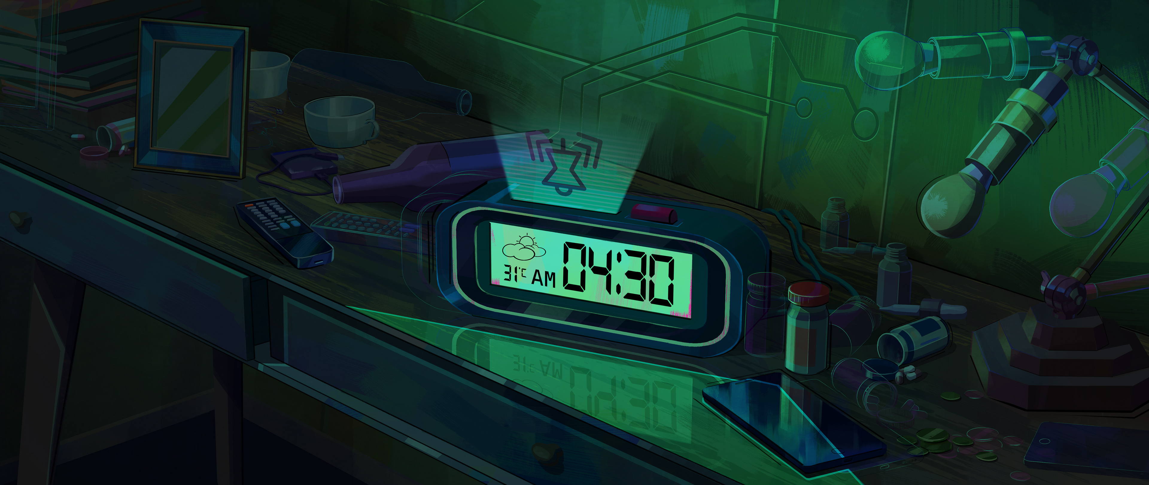 Offset short film - background desing