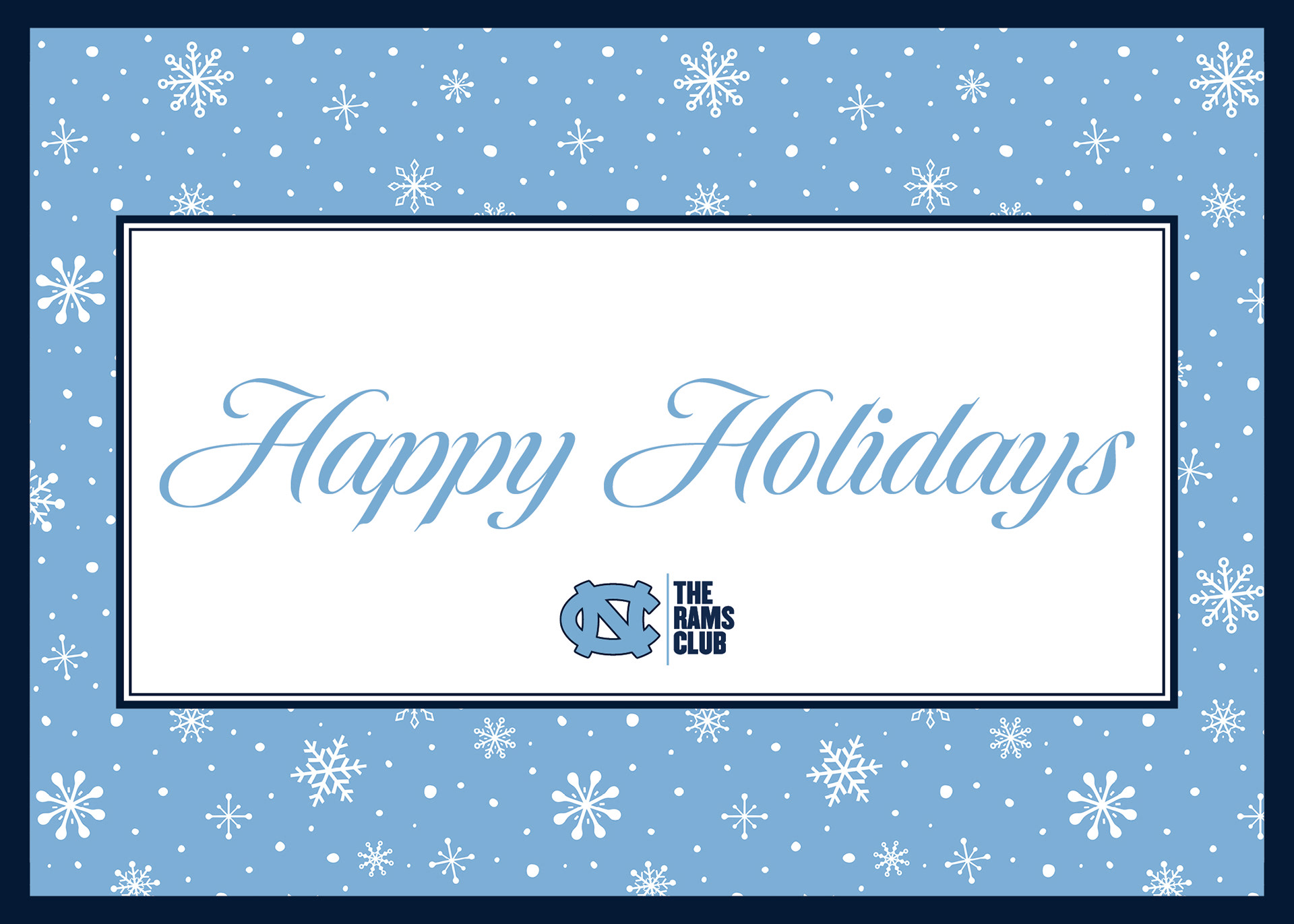 Printed and Folded Holiday Card