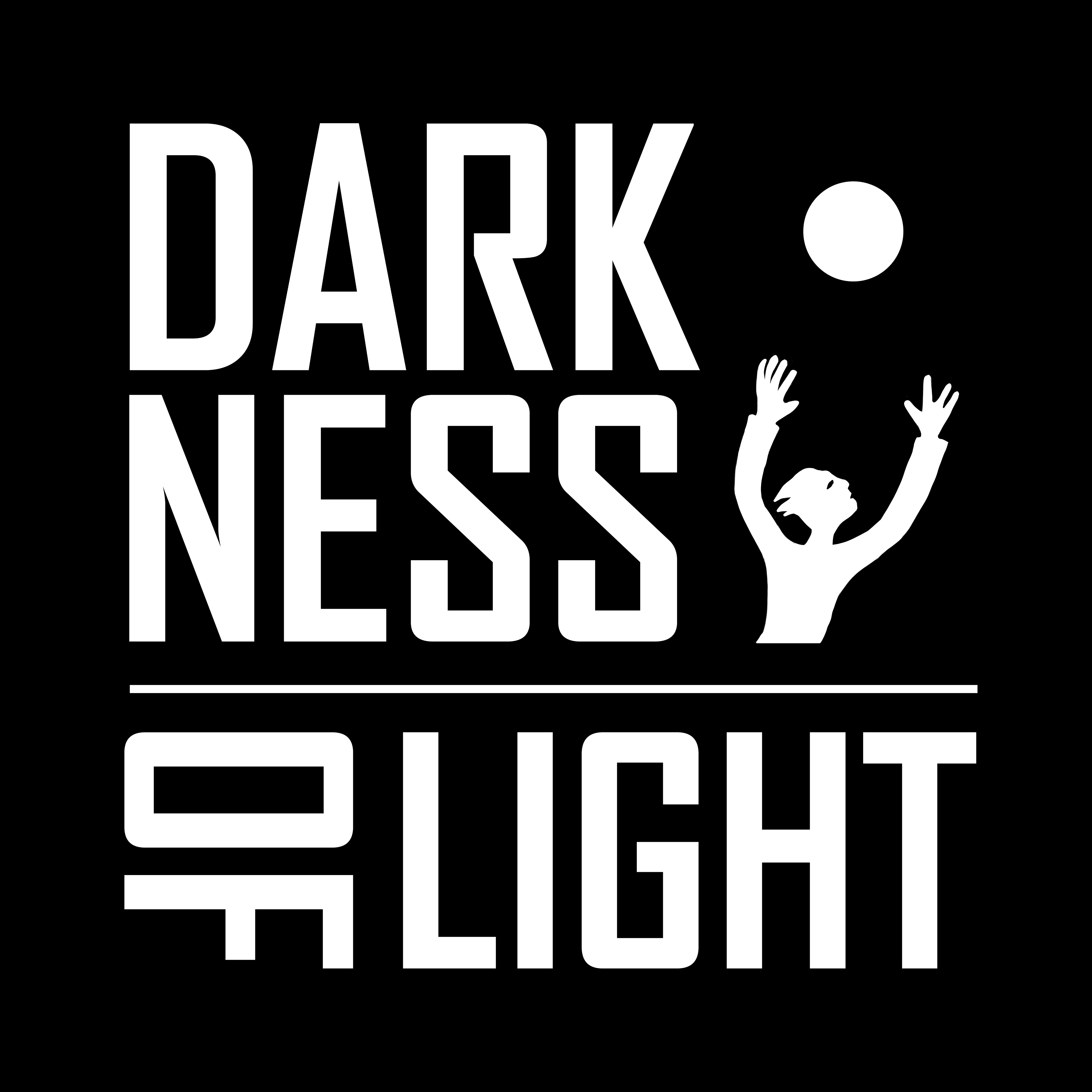 Final logo for the Darkness of Light web page and program.