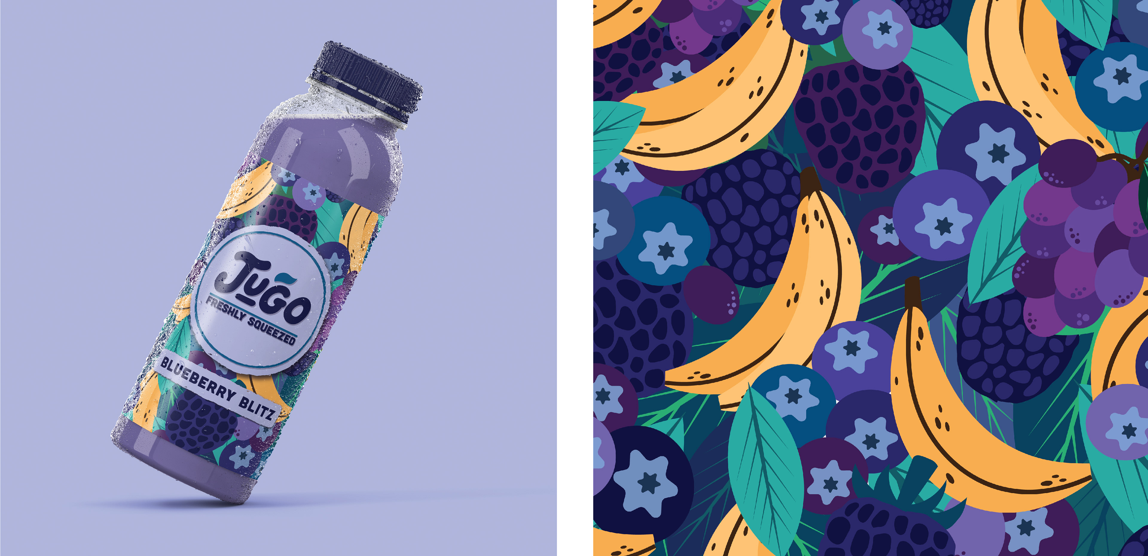 Nathan Mellis JUGO Fruit juice branding & packaging designs
