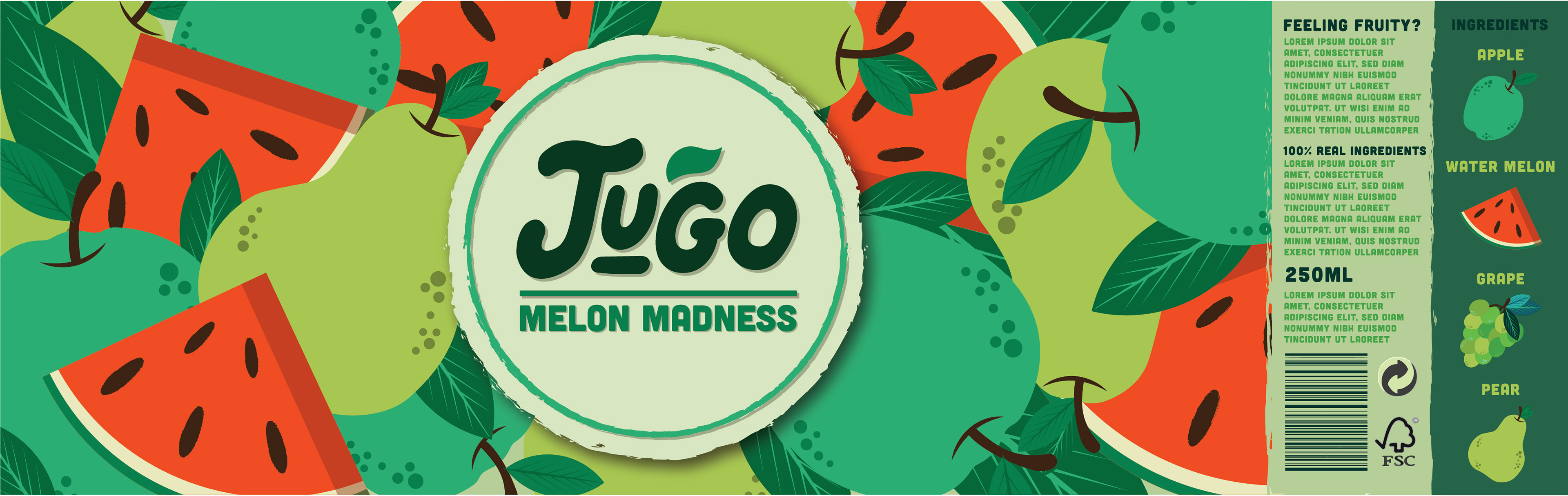 Nathan Mellis JUGO Fruit juice branding & packaging designs