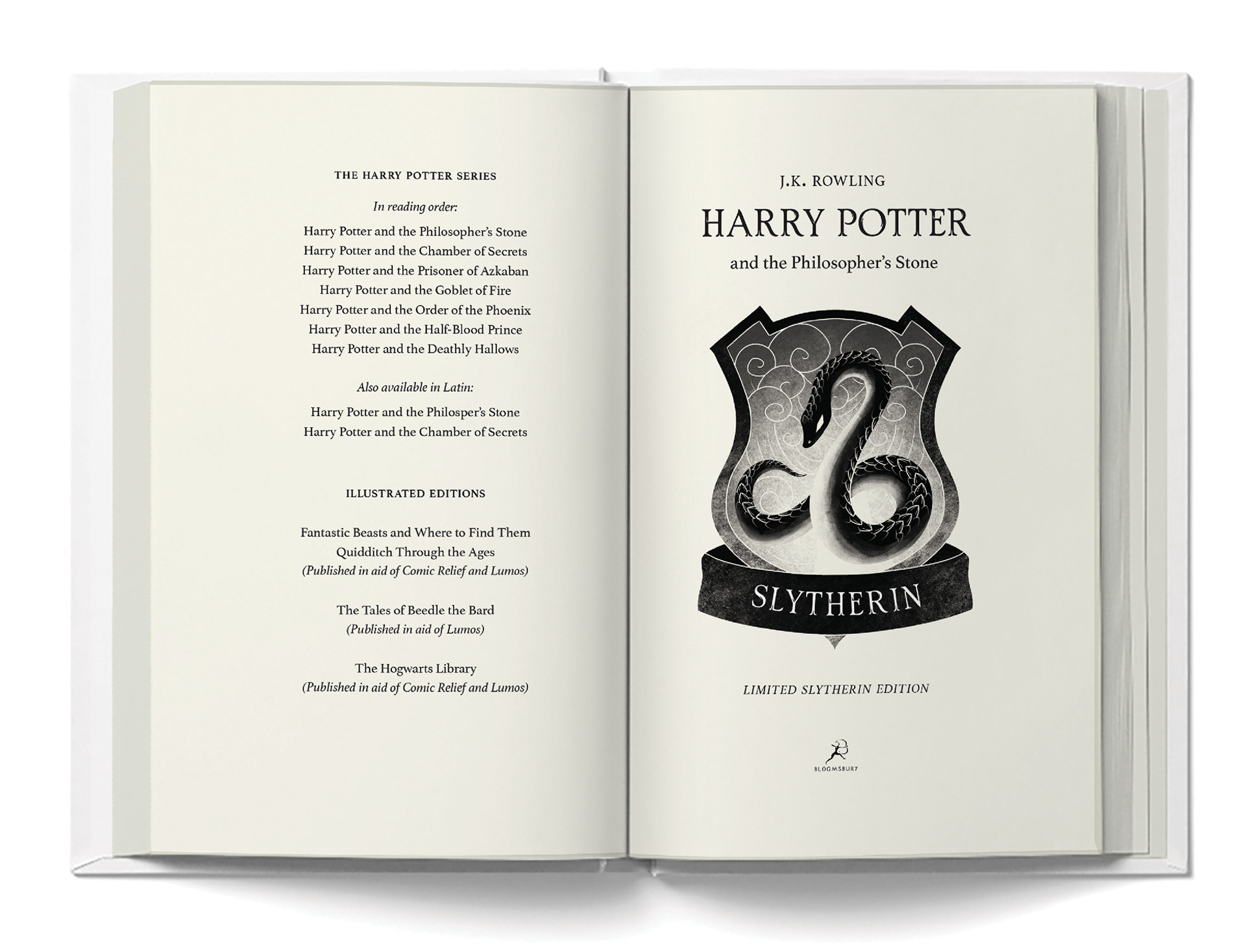 Harry Potter and the Deathly Hallows Slytherin Edition (relie