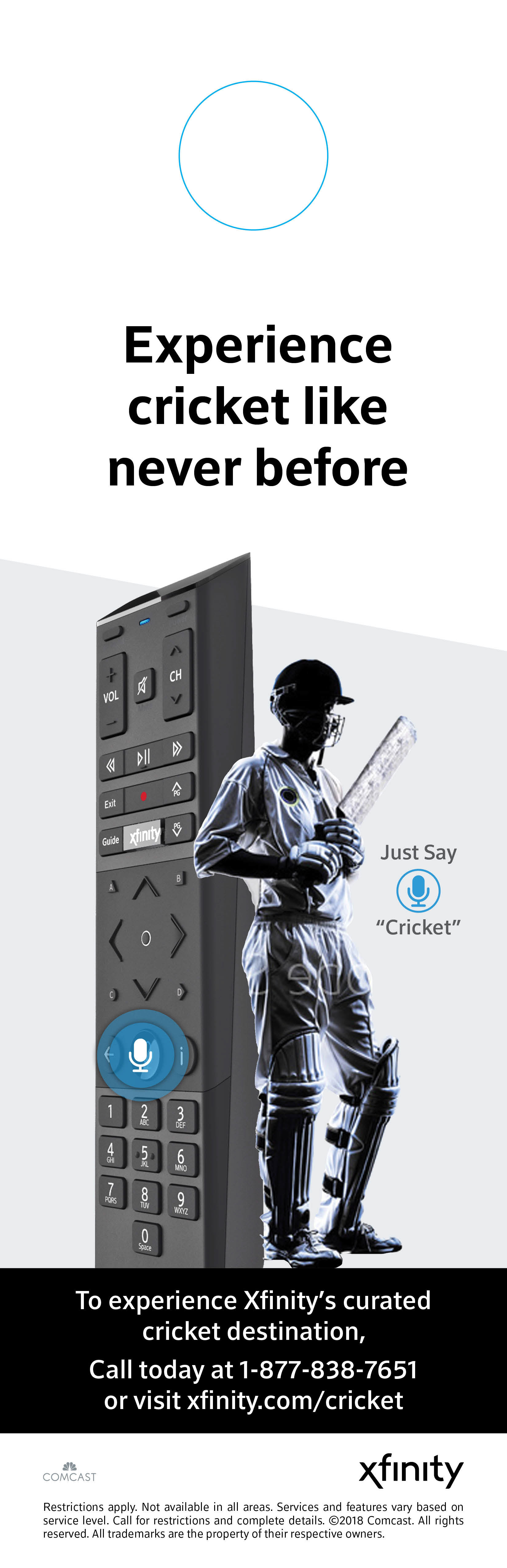 Cricket Promotion Door Hanger