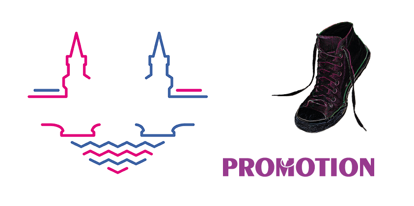 Logos vom Bezirksamt Friedrichshain-Kreuzberg und Dancing Shoes Promotion