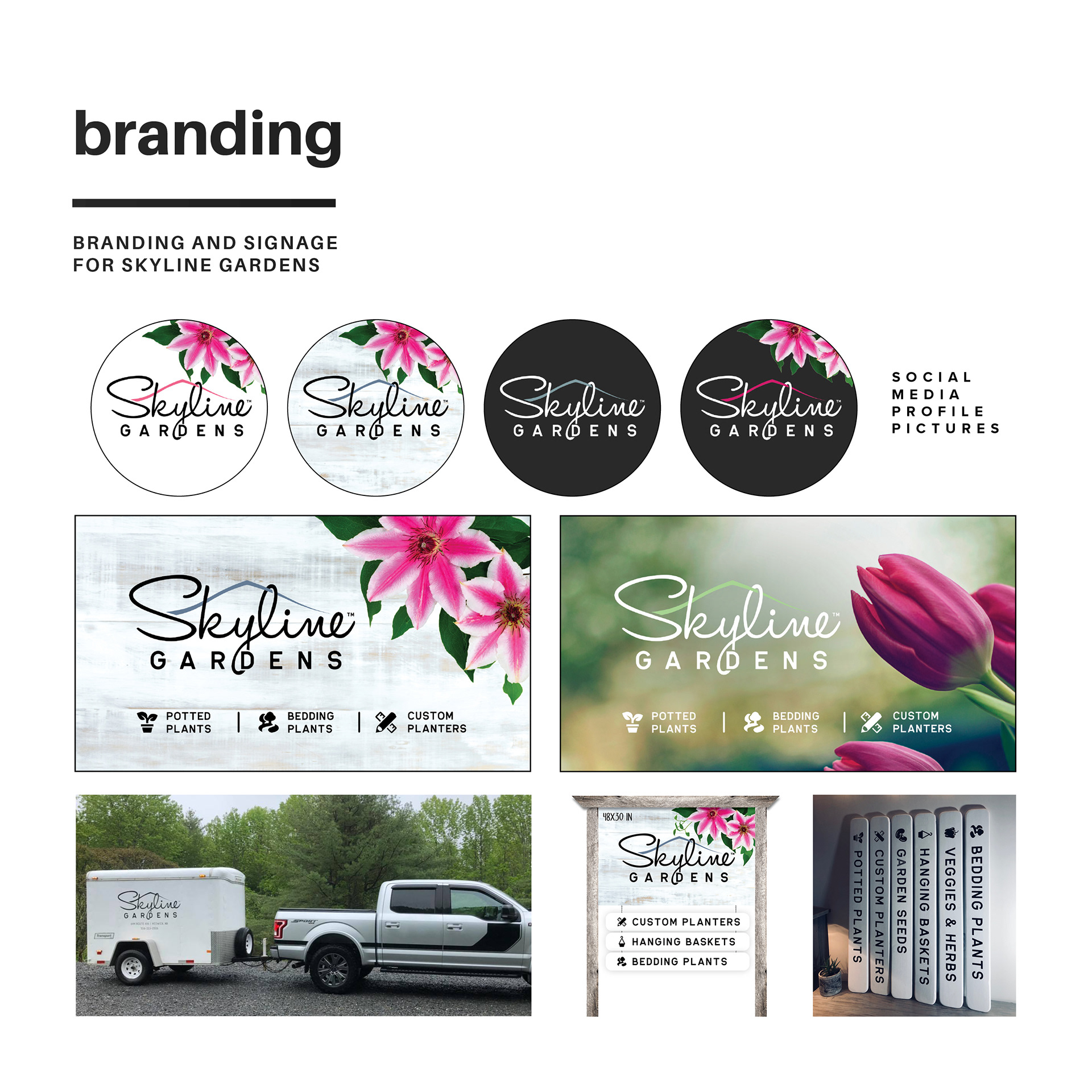 A color flexible logo allowed us to bring out a variety of feelings