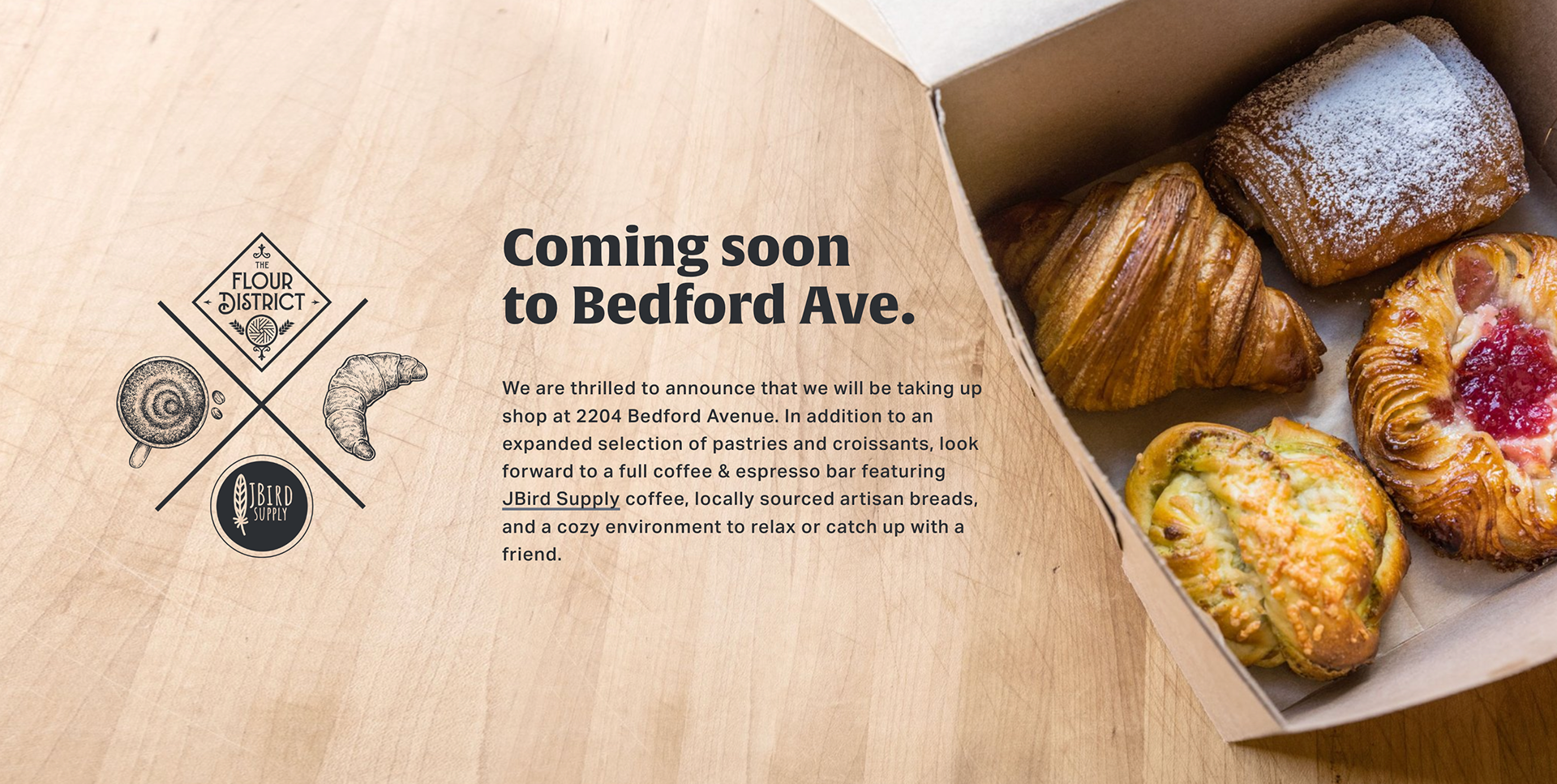 The Flour District Website | Coming Soon