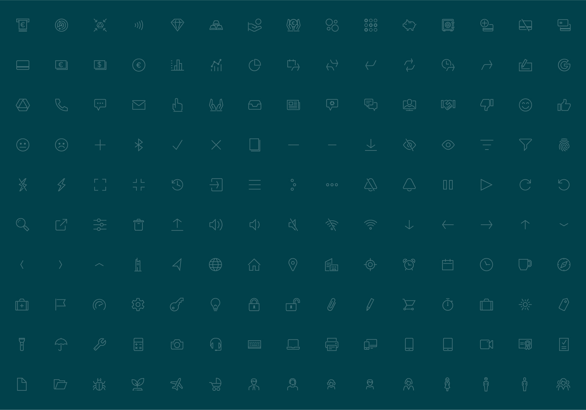 icon set made for bank in Germany