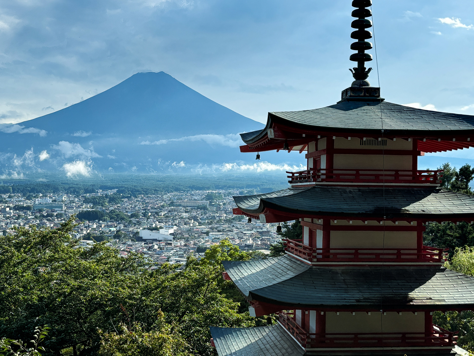 Mont Fuji from Fujiyoshida
