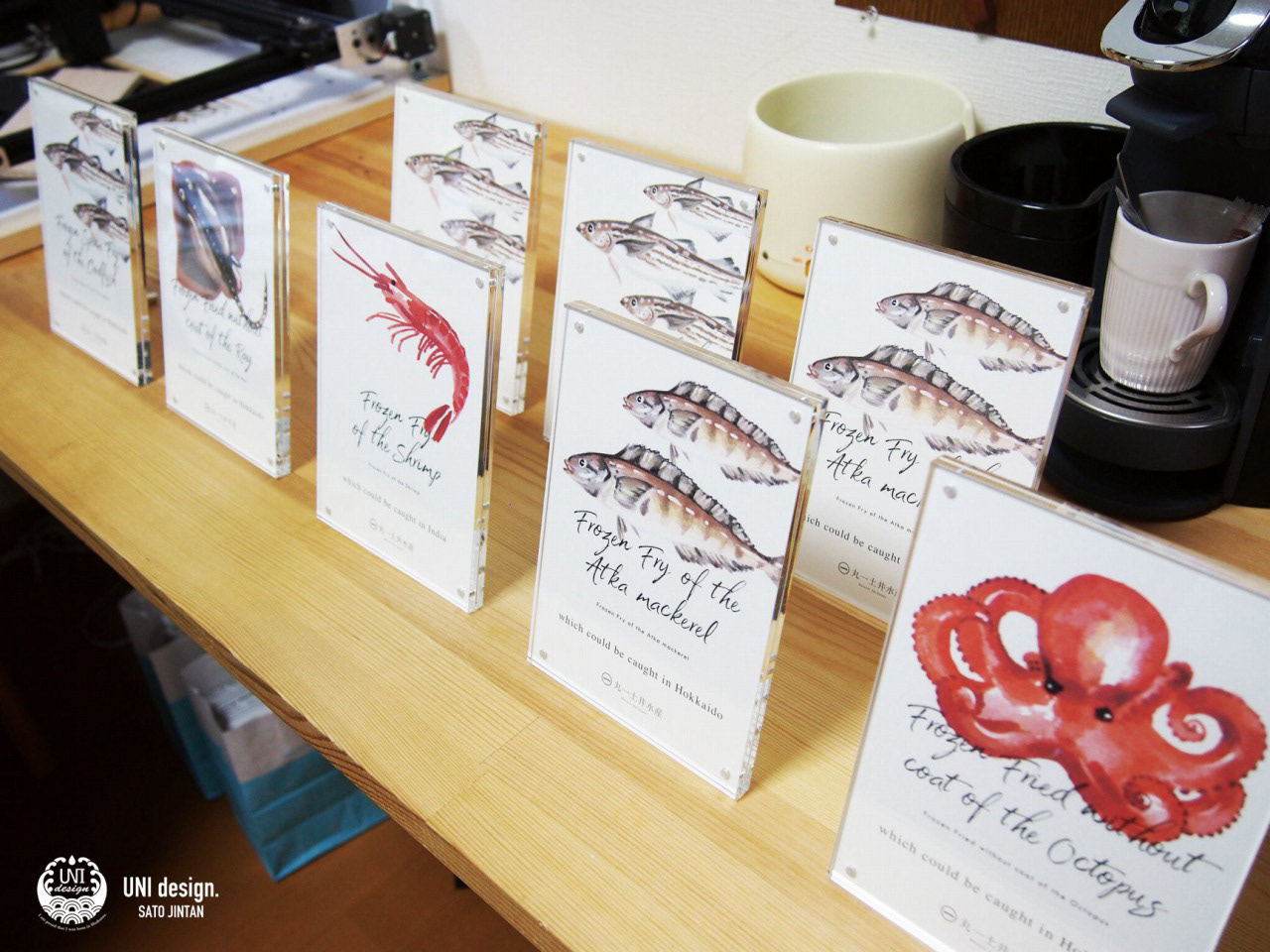 小樽・株式会社丸一土井水産店頭POP／Designed by UNI design.