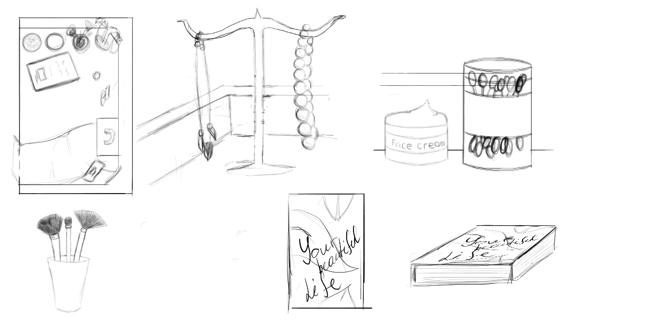 Environment prop sketches
