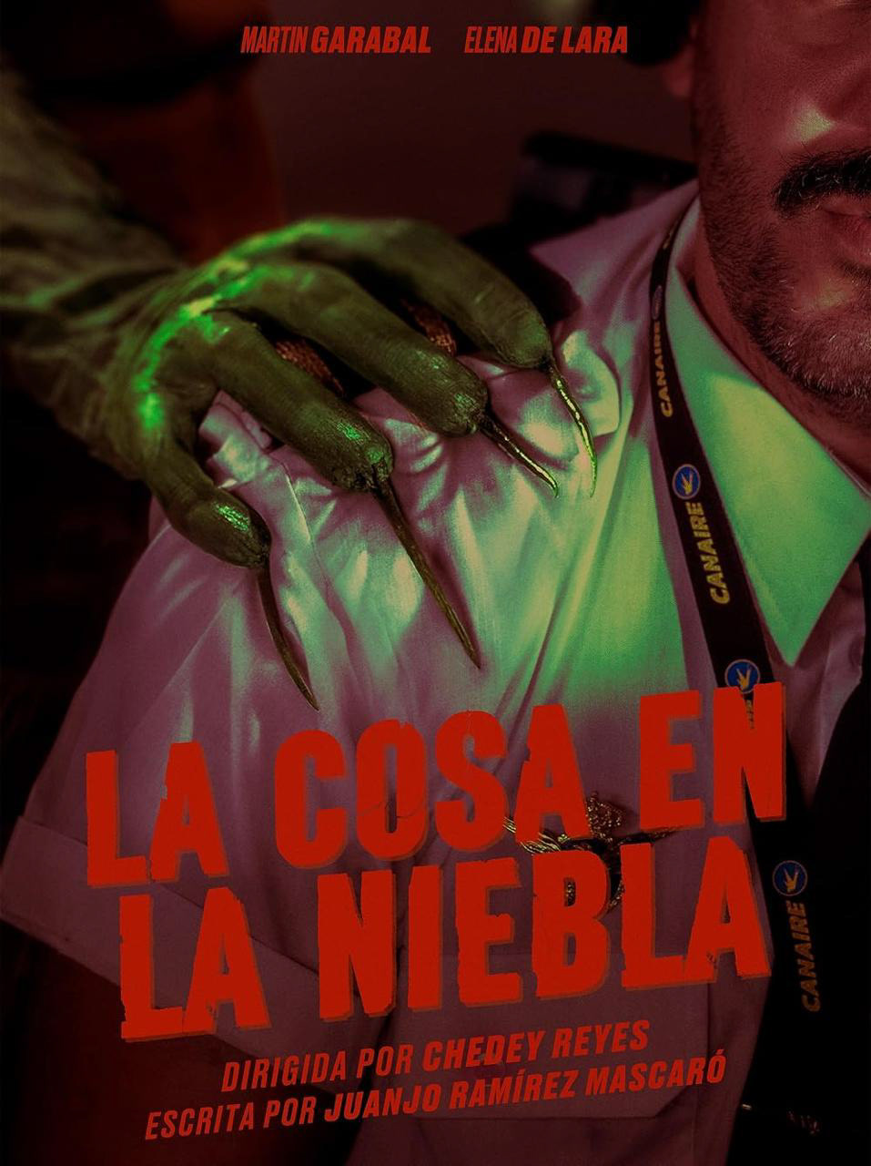 Fotografía de cartel largometraje "La cosa en la niebla"