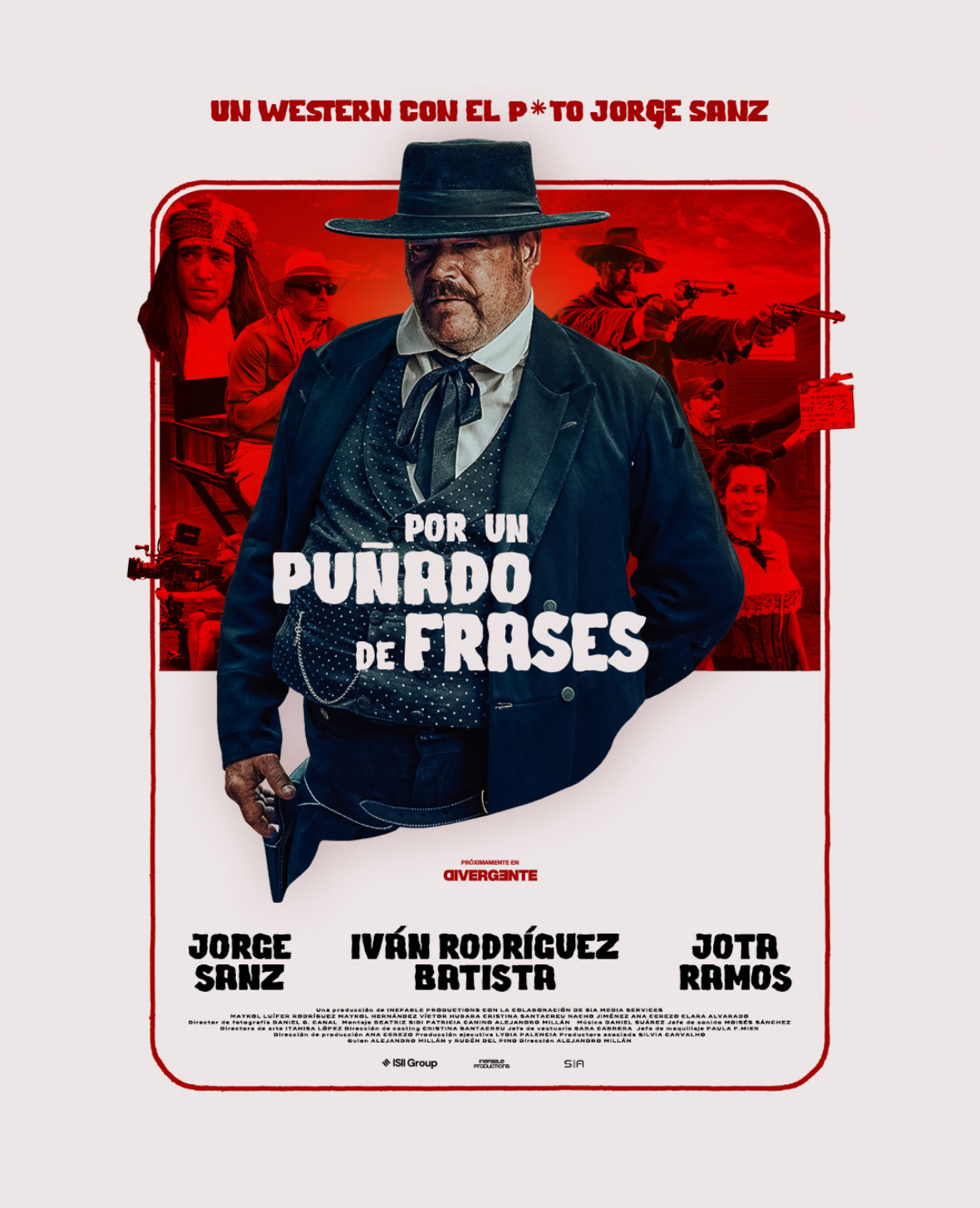 Fotografías cartel cortometraje "Por un puñado de frases"