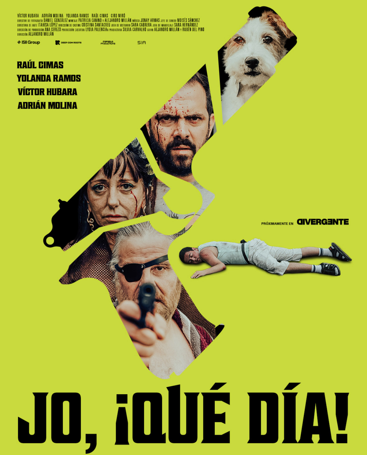 Fotografías cartel cortometraje "Jo, qué día"