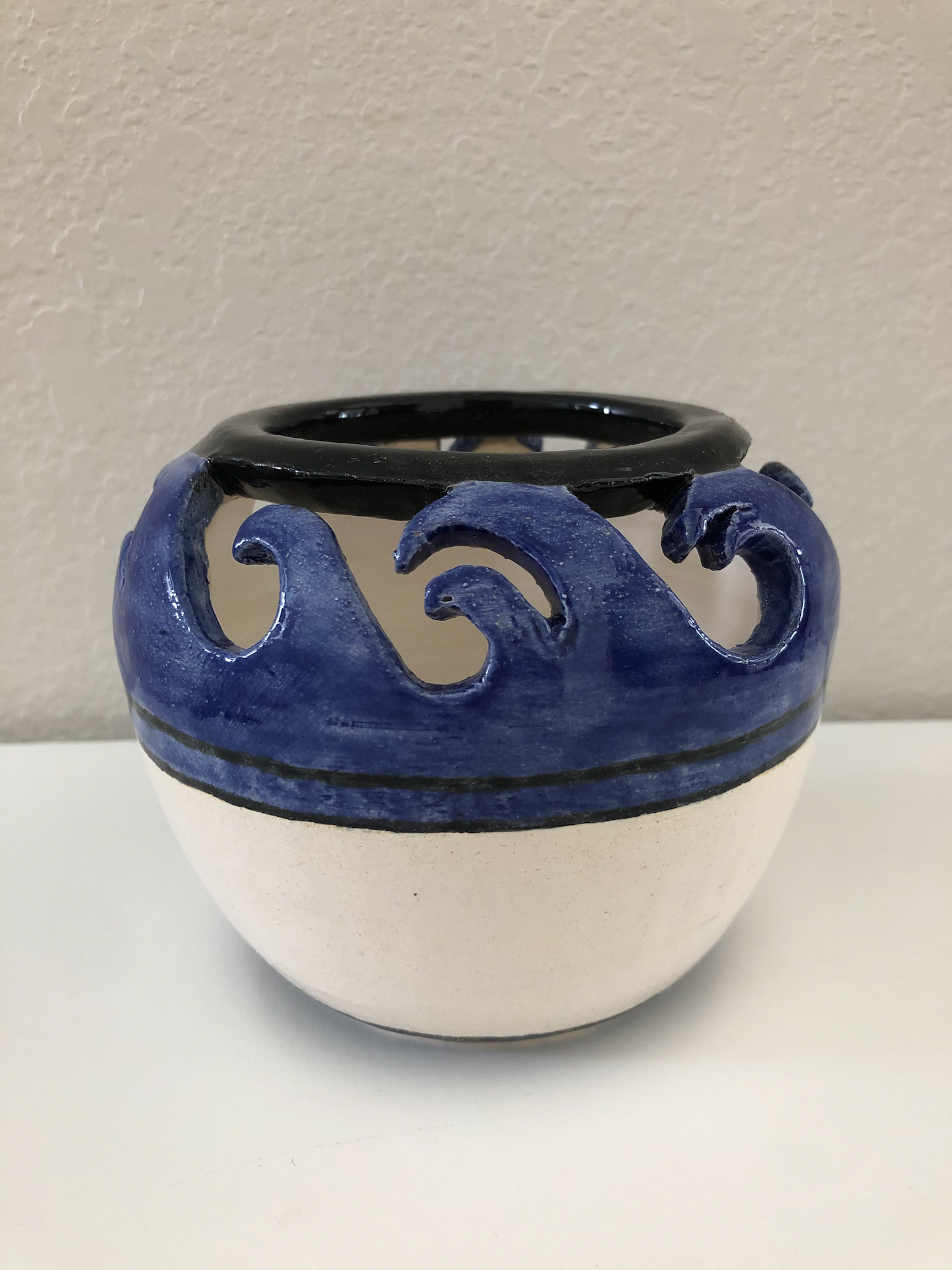 Ceramic, Wave Pot, 2016