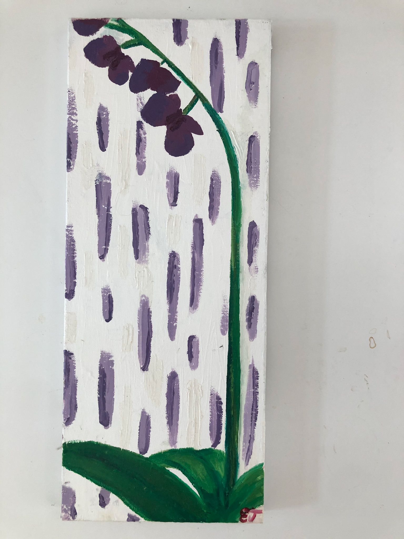 For the Love of Orchids, Oil on Canvas, 2017