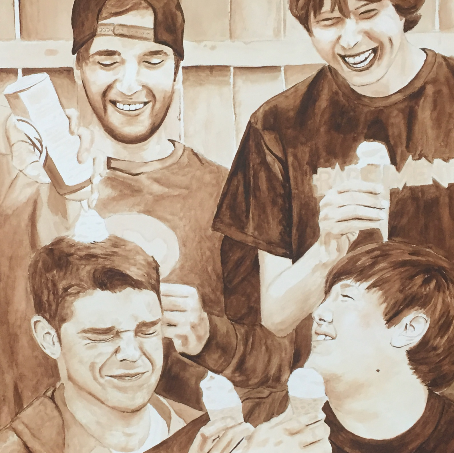 Modern Baseball, Watercolor, 2017