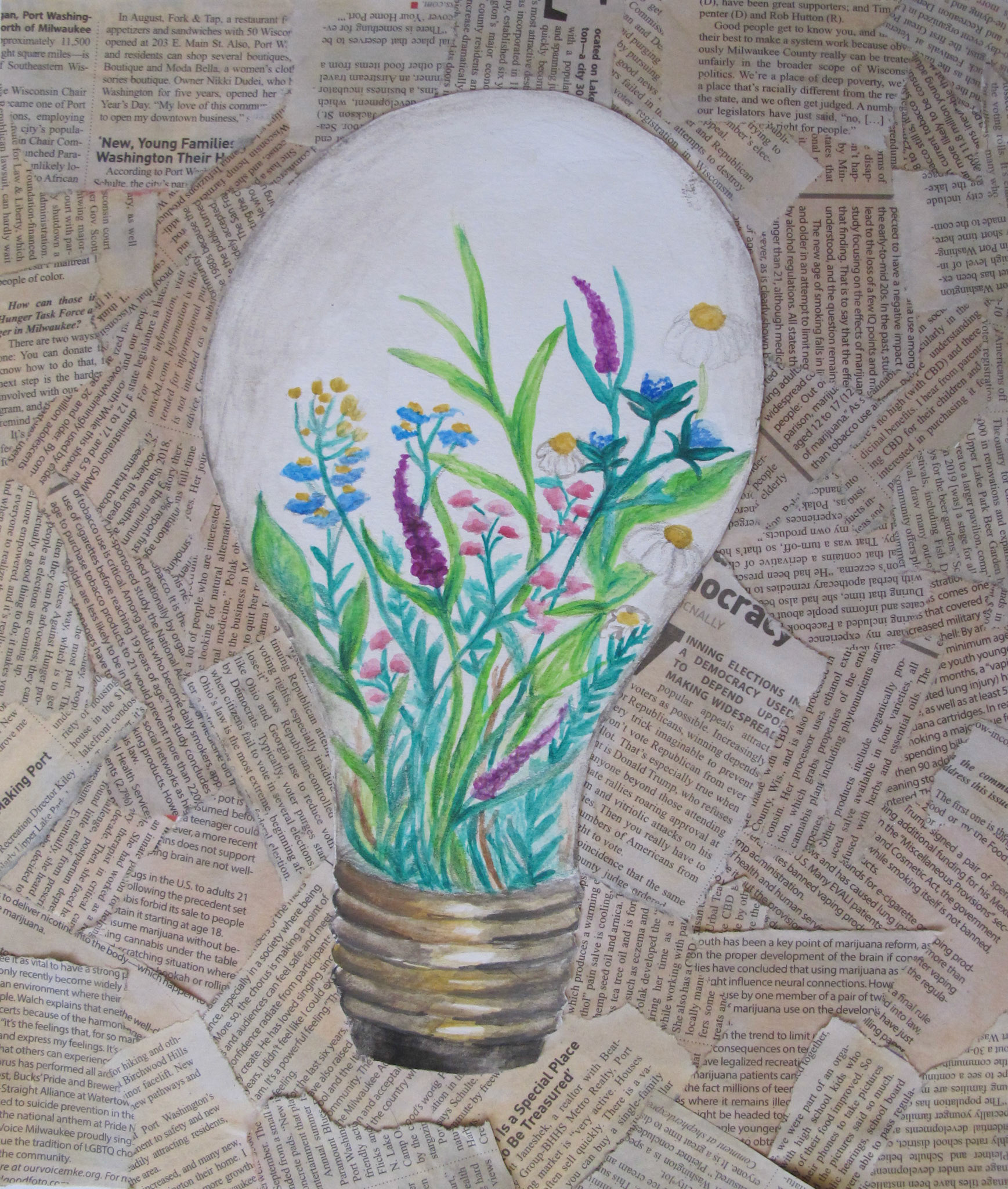 For Sarah, Mixed Media, 2020