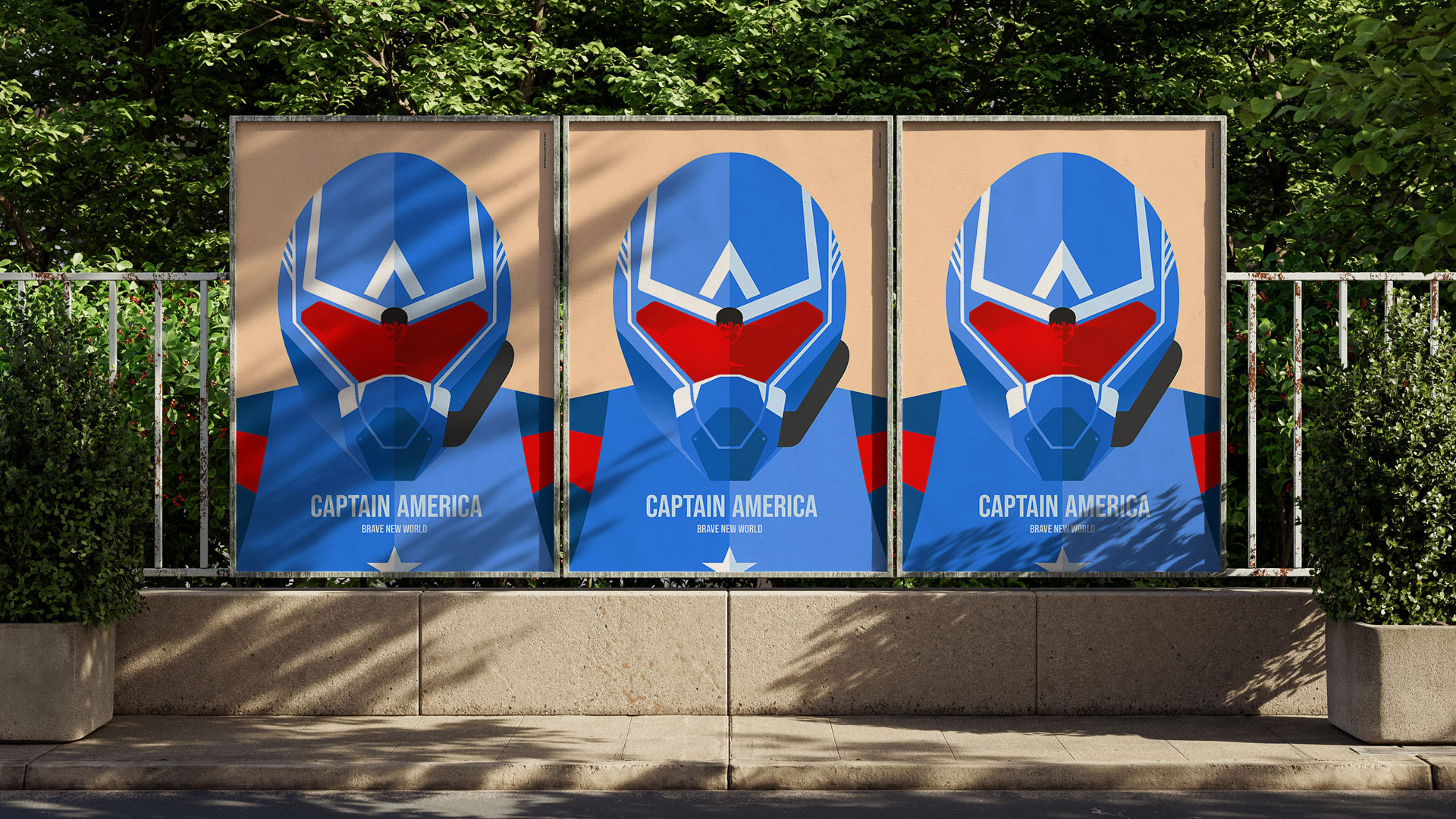 Collectible print inspired by Captain America: Brave New World, capturing its unique cinematic identity.