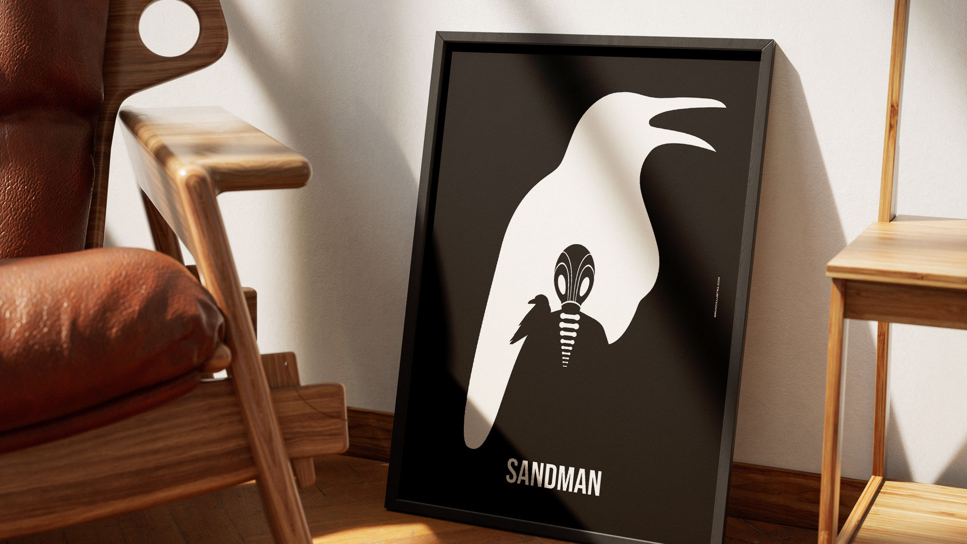 Alternative film poster of Sandman, designed for collectors and film enthusiasts.
