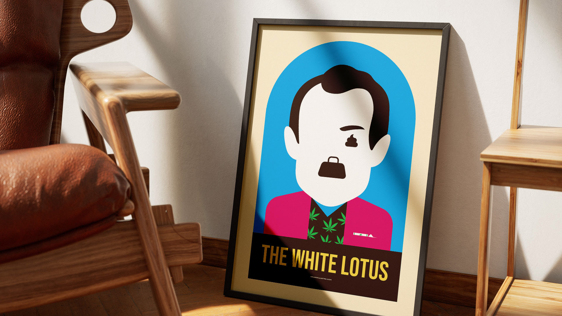 Alternative film poster of The White Lotus, designed for collectors and film enthusiasts.
