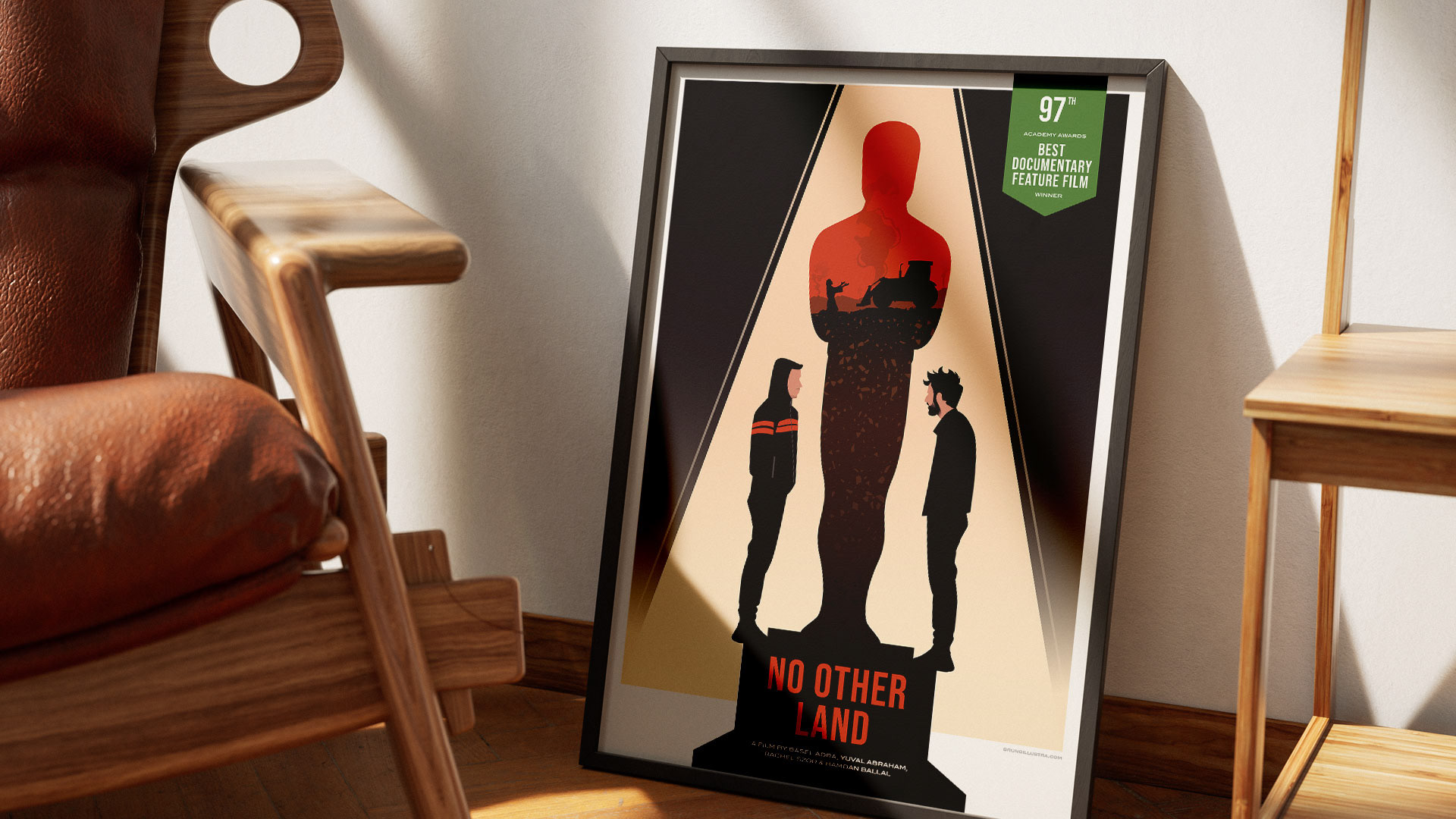 Alternative film poster of No Other Land, designed for collectors and film enthusiasts.