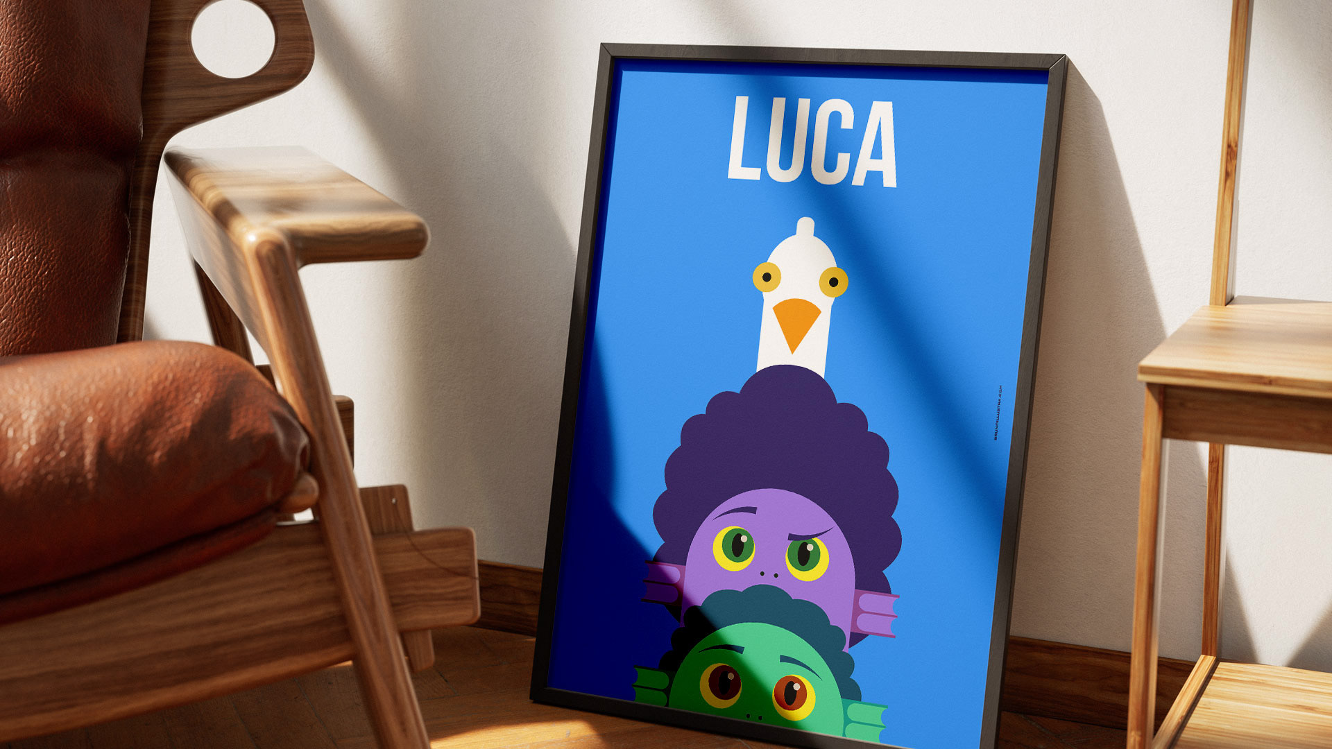 Alternative film poster of Luca, designed for collectors and film enthusiasts.