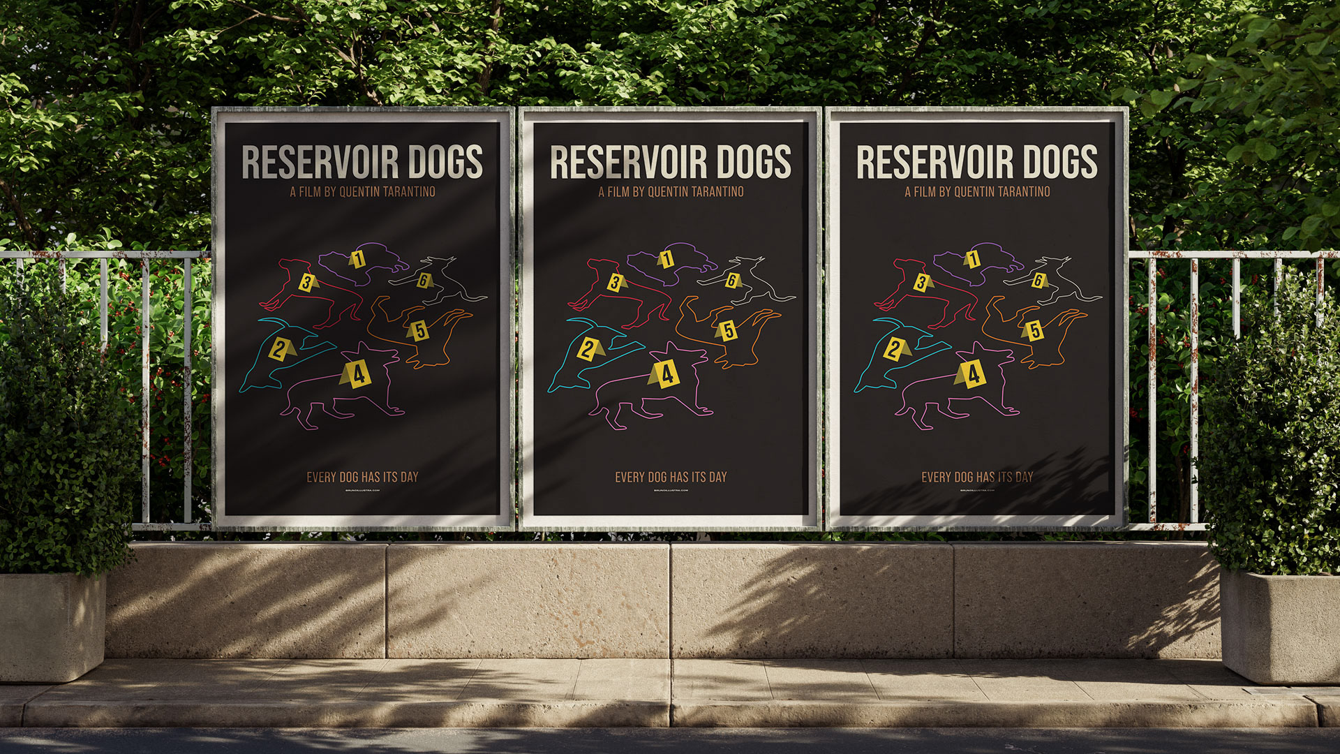 Collectible print inspired by Reservoir Dogs, capturing its unique cinematic identity.