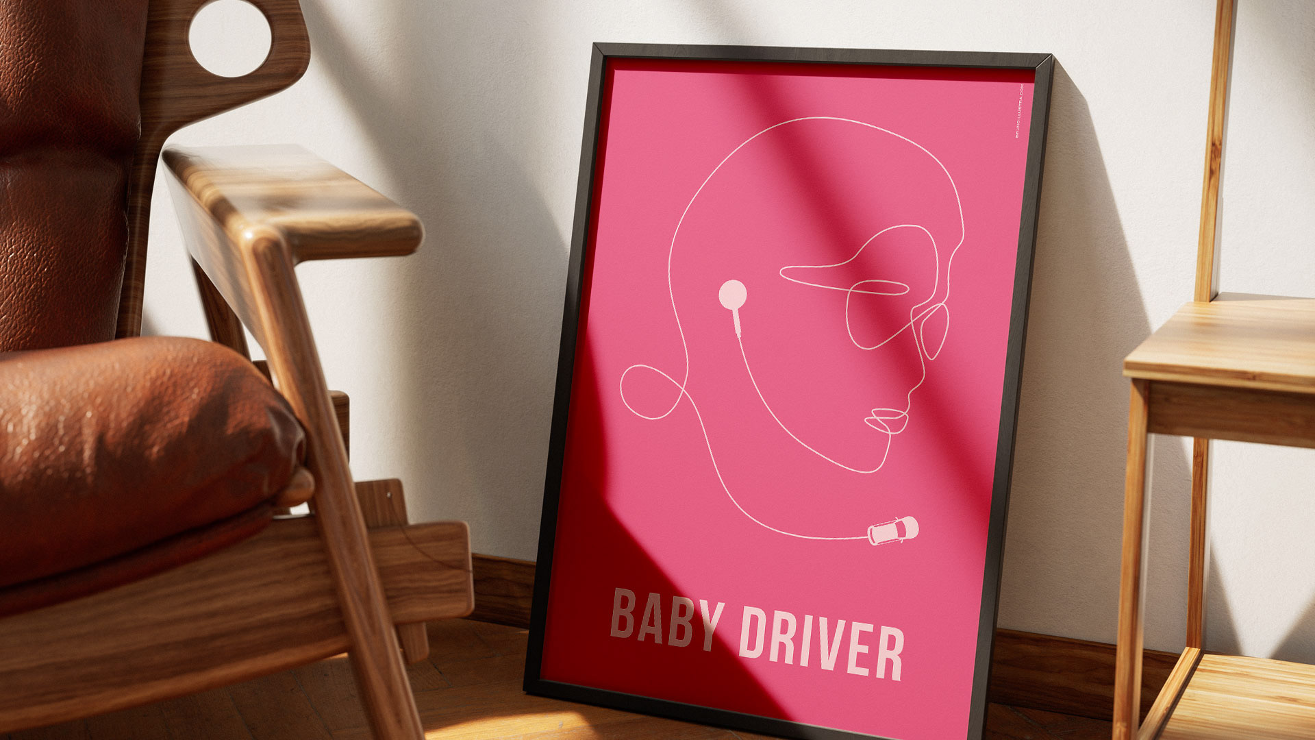 Alternative film poster of Baby Driver, designed for collectors and film enthusiasts.