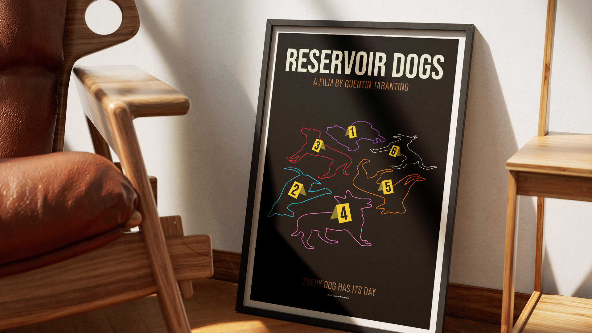 Alternative film poster of Reservoir Dogs, designed for collectors and film enthusiasts.