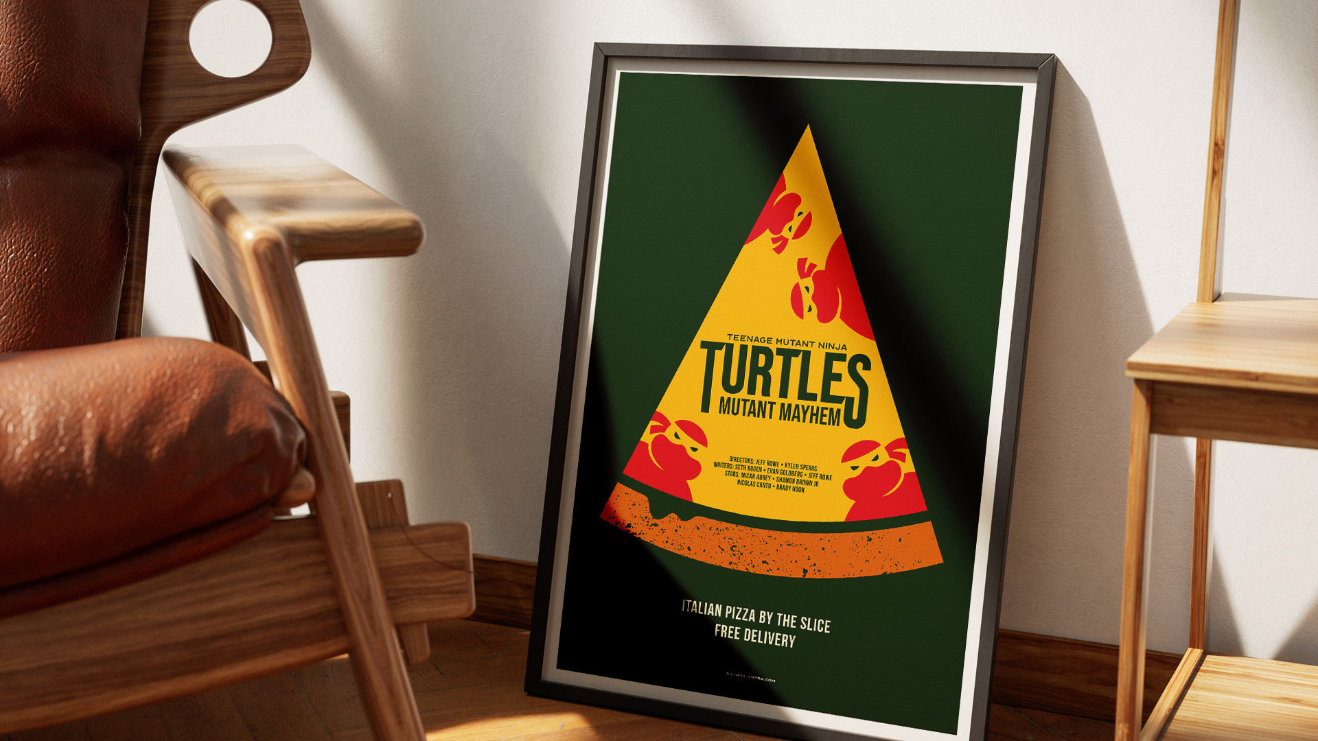 Alternative film poster of Turtles Mutant Mayhem, designed for collectors and film enthusiasts.