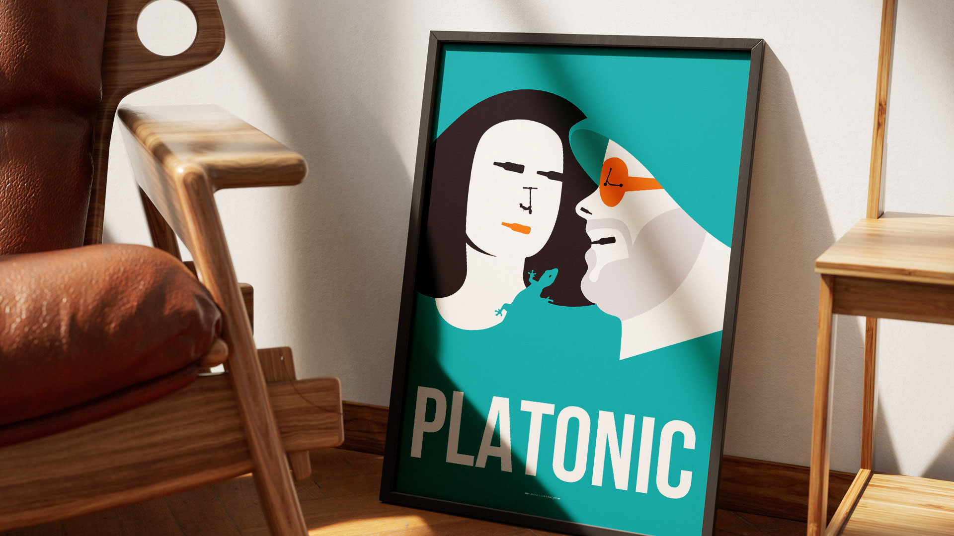 Alternative film poster of Platonic, designed for collectors and film enthusiasts.