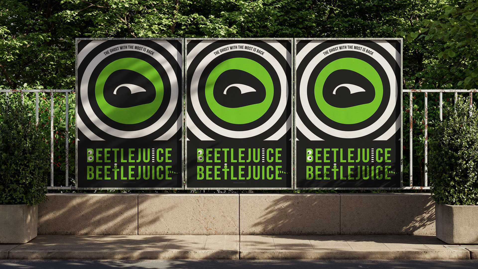 Collectible print inspired by Beetlejuice, capturing its unique cinematic identity.