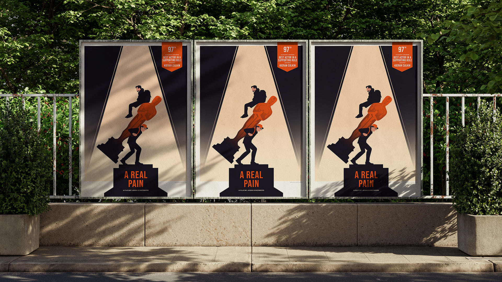 Collectible print inspired by A Real Pain, capturing its unique cinematic identity.