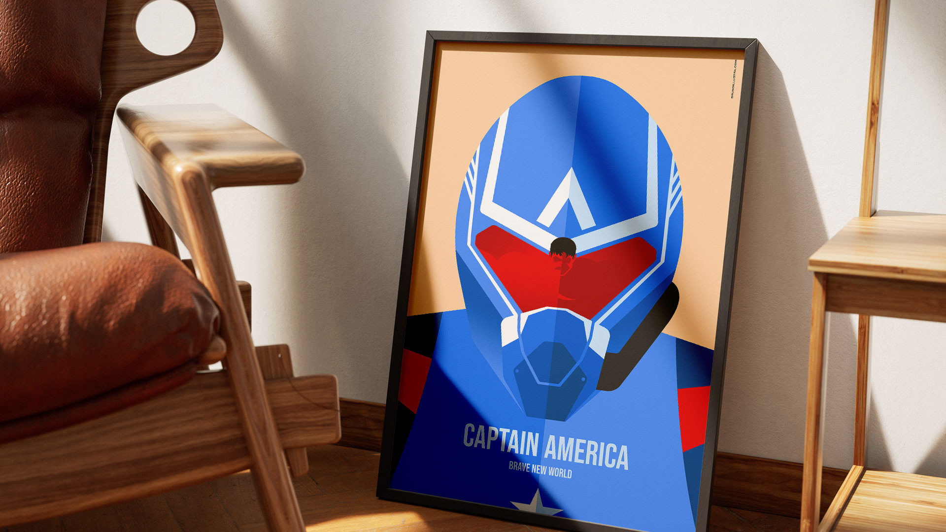 Alternative film poster of Captain America: Brave New World, designed for collectors and film enthusiasts.